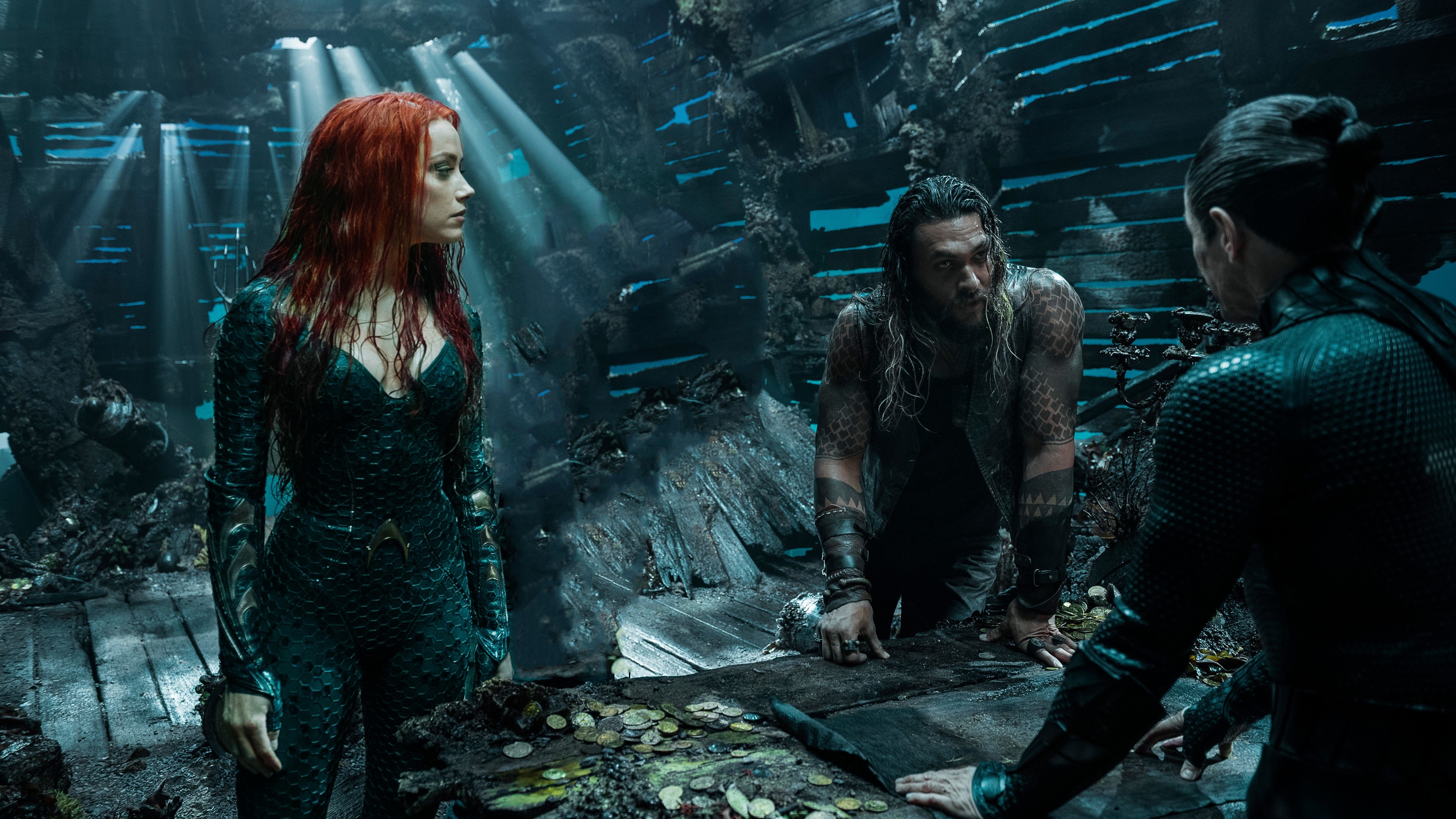 Aquaman, Jason Momoa, Amber Heard, 6K movies, 3840x2160 4K Desktop