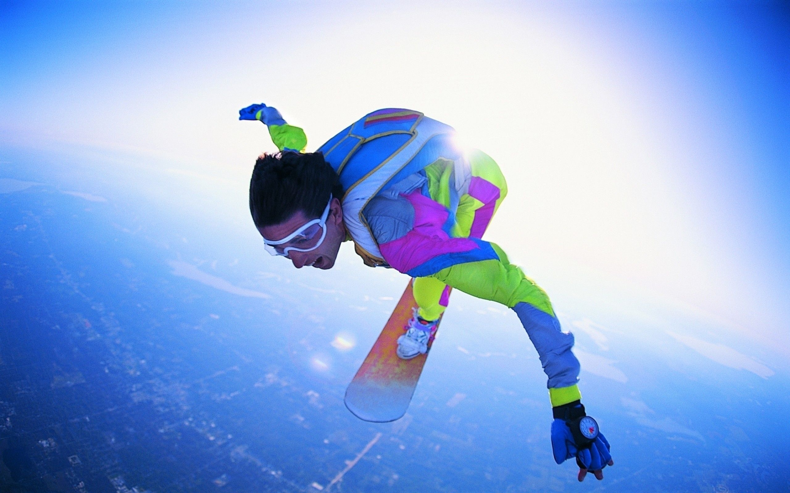 Skysurfing: FAI World Air Games, Extreme competition sport, Extreme performance. 2560x1600 HD Background.