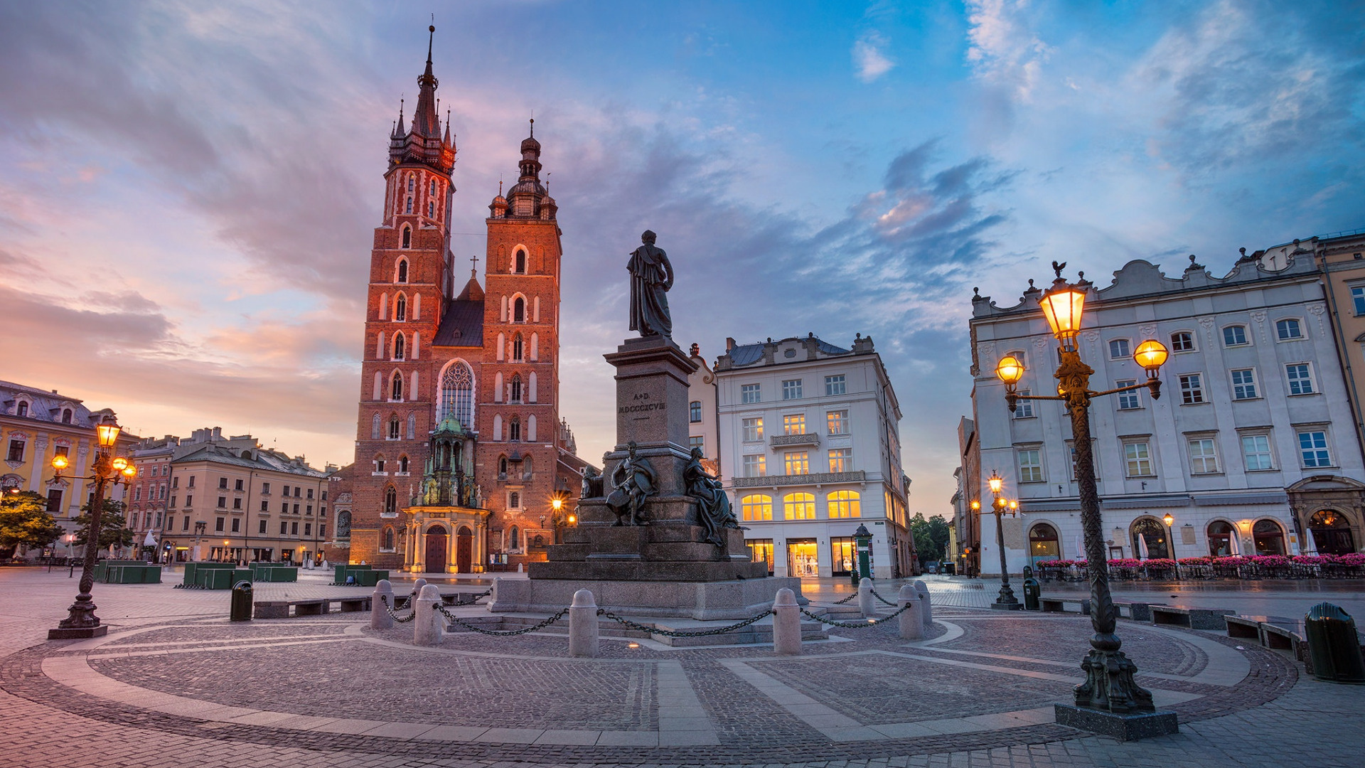 Poland travels, Monumental buildings, Cultural landmarks, Krakow cityscape, 1920x1080 Full HD Desktop