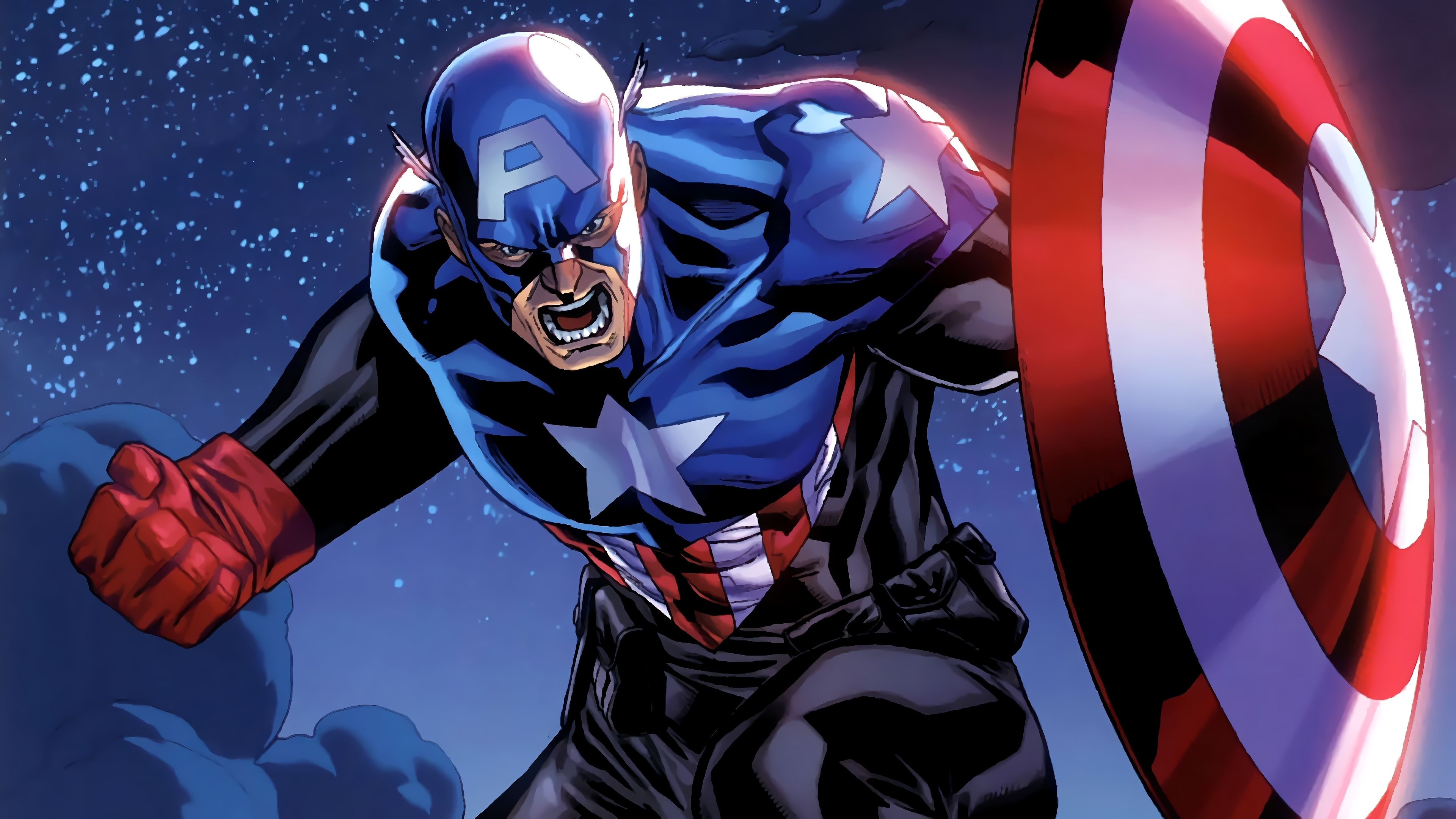 Captain America, Marvel Comics Wallpaper, 3840x2160 4K Desktop