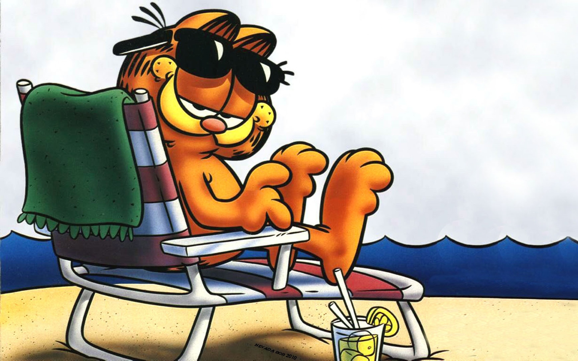 Garfield: A fictional character and one of the most well-known and popular cats in America. 1920x1200 HD Background.
