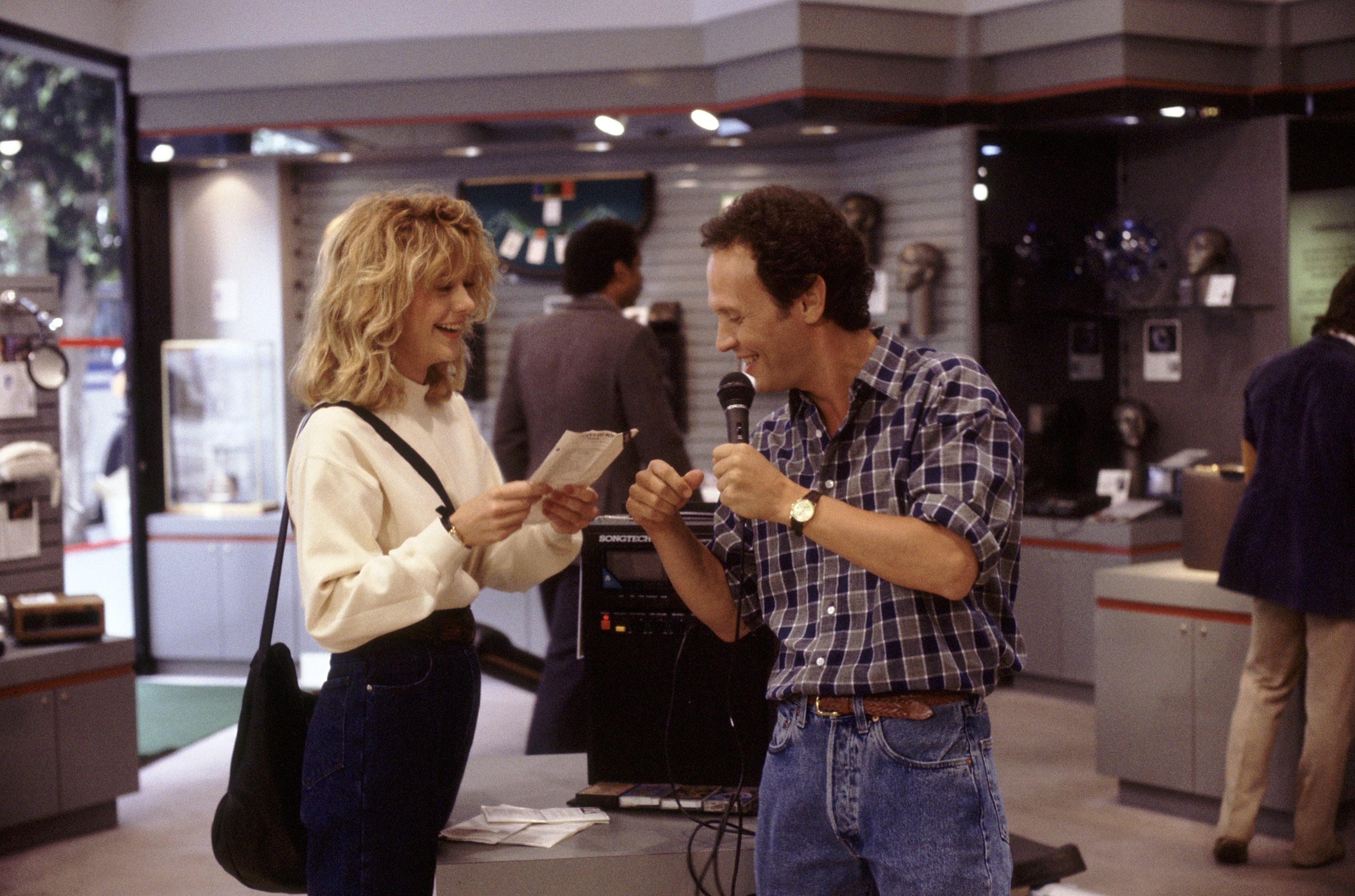 When Harry Met Sally: A 1989 American romantic comedy-drama film written by Nora Ephron. 3000x1990 HD Background.