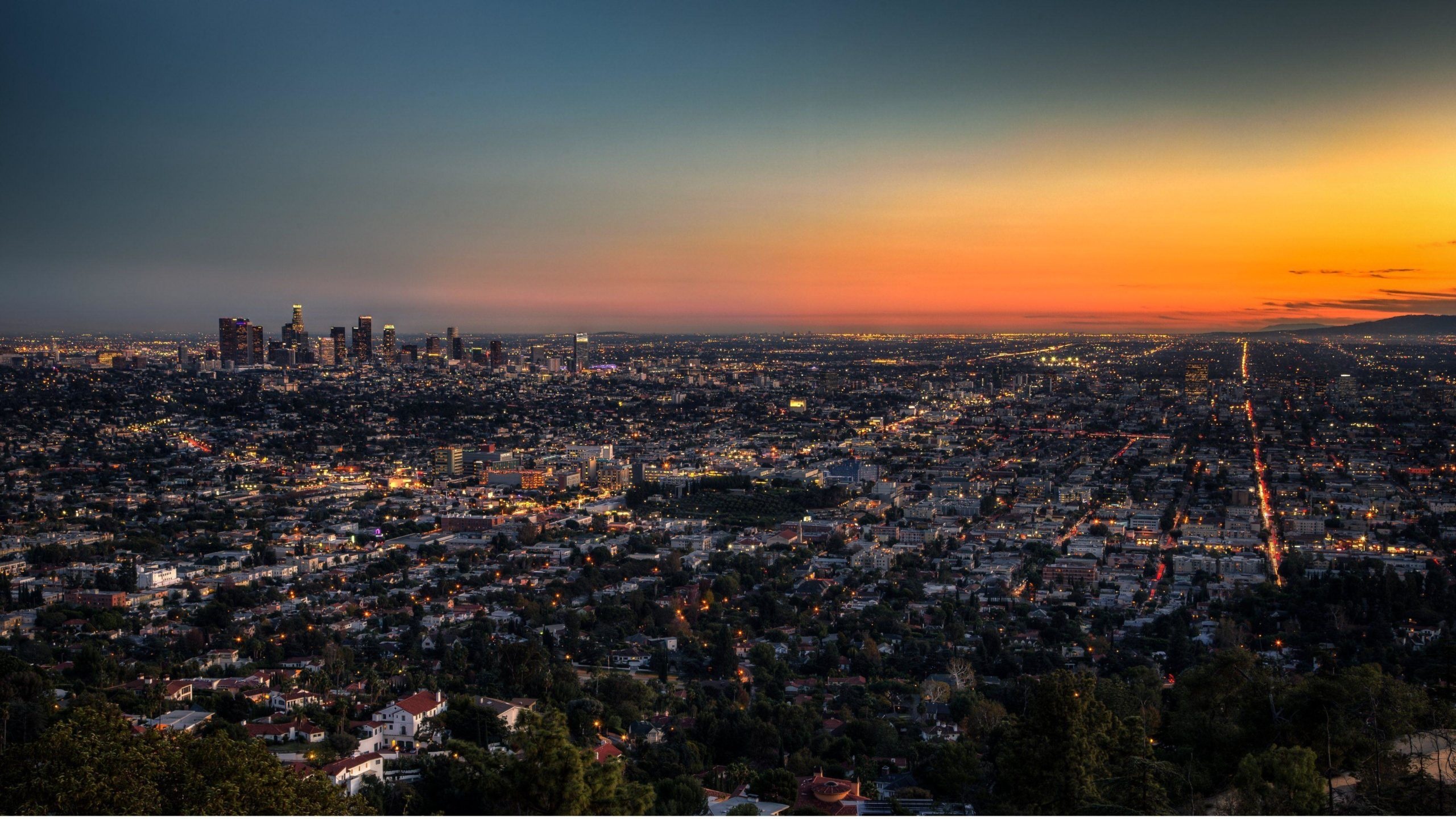 California, Los Angeles wallpaper, 4K and HD, City of dreams, 2560x1440 HD Desktop