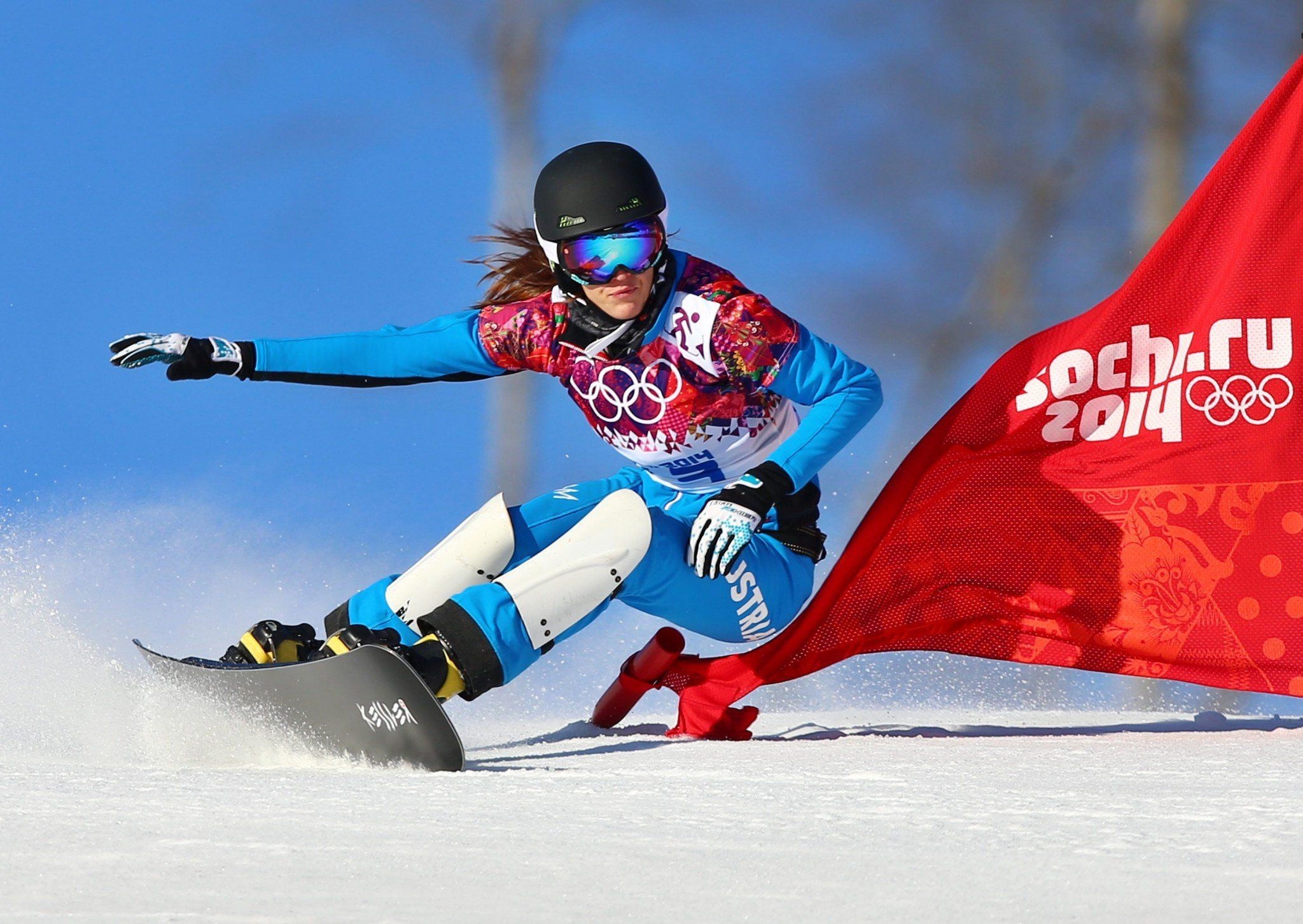 Julia Dujmovits, Snowboard champion, Retirement comeback, Sochi 2014, 2050x1460 HD Desktop