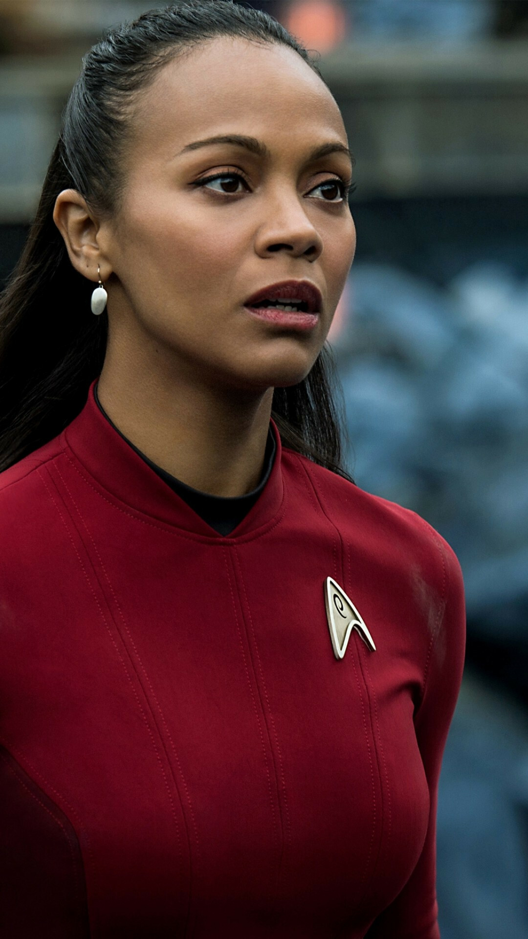 Zoe Saldana, Star Trek Beyond, iPhone-Hintergrundbilder, Stilvolle Diva, 1080x1920 Full HD Handy