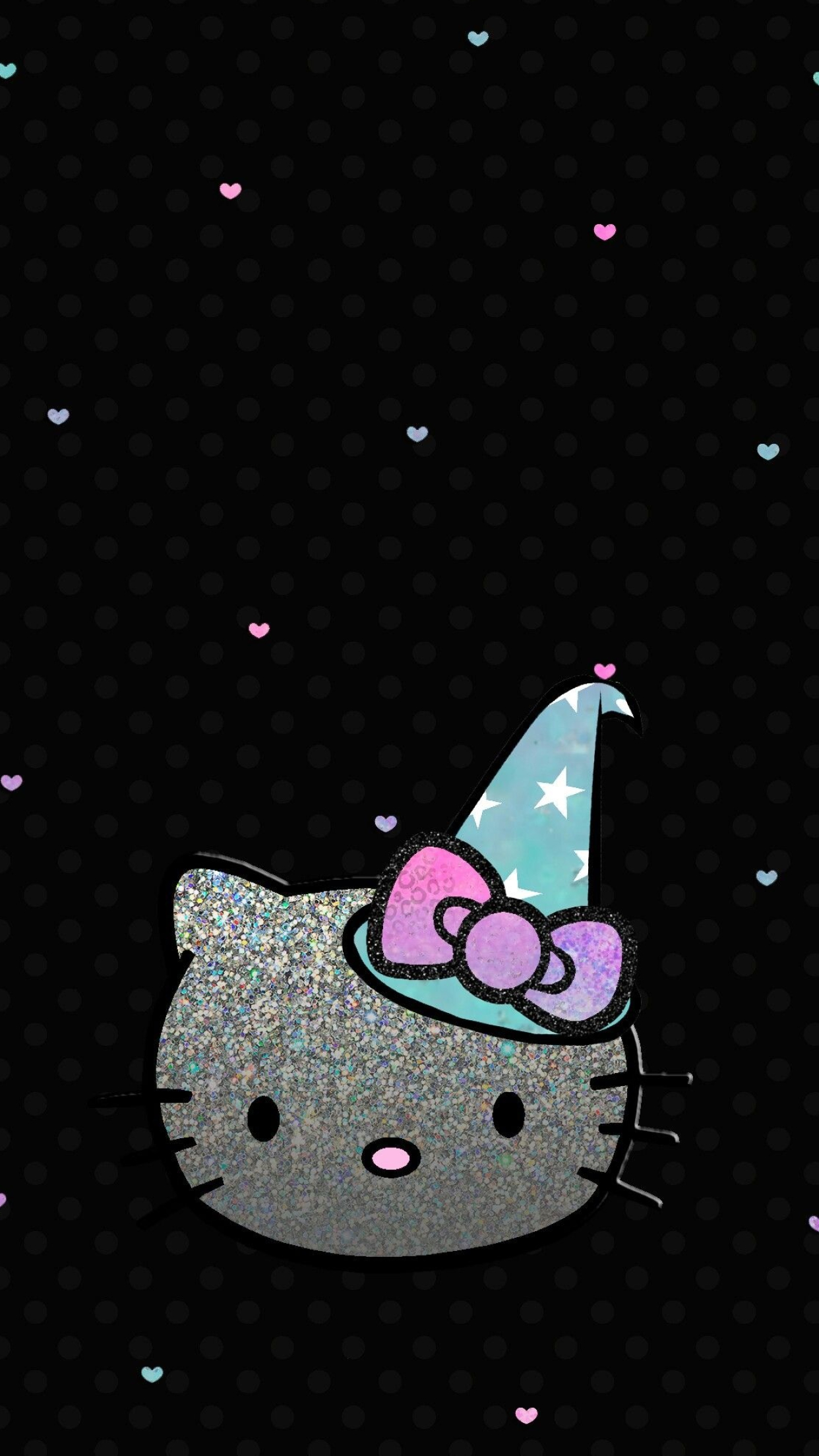 Glitter, Hello Kitty Halloween Wallpaper, 1250x2210 HD Handy