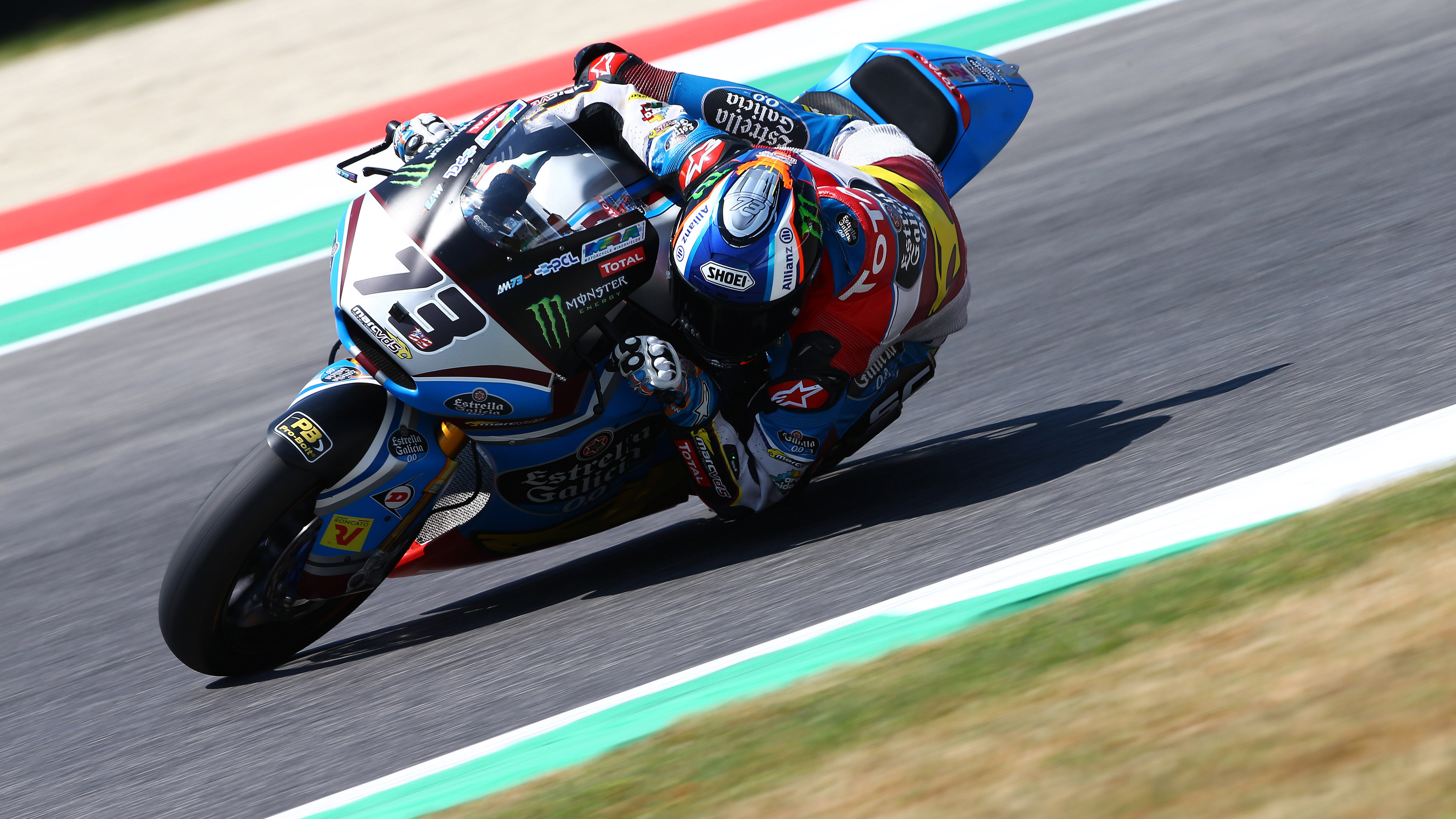 Motorcycle Racing: Alex Marquez, Motorcycle Racer, Moto3 World Championship, Marc VDS Racing Team, Founded by Marc-Oswald van der Straten-Ponthoz. 3840x2160 4K Wallpaper.