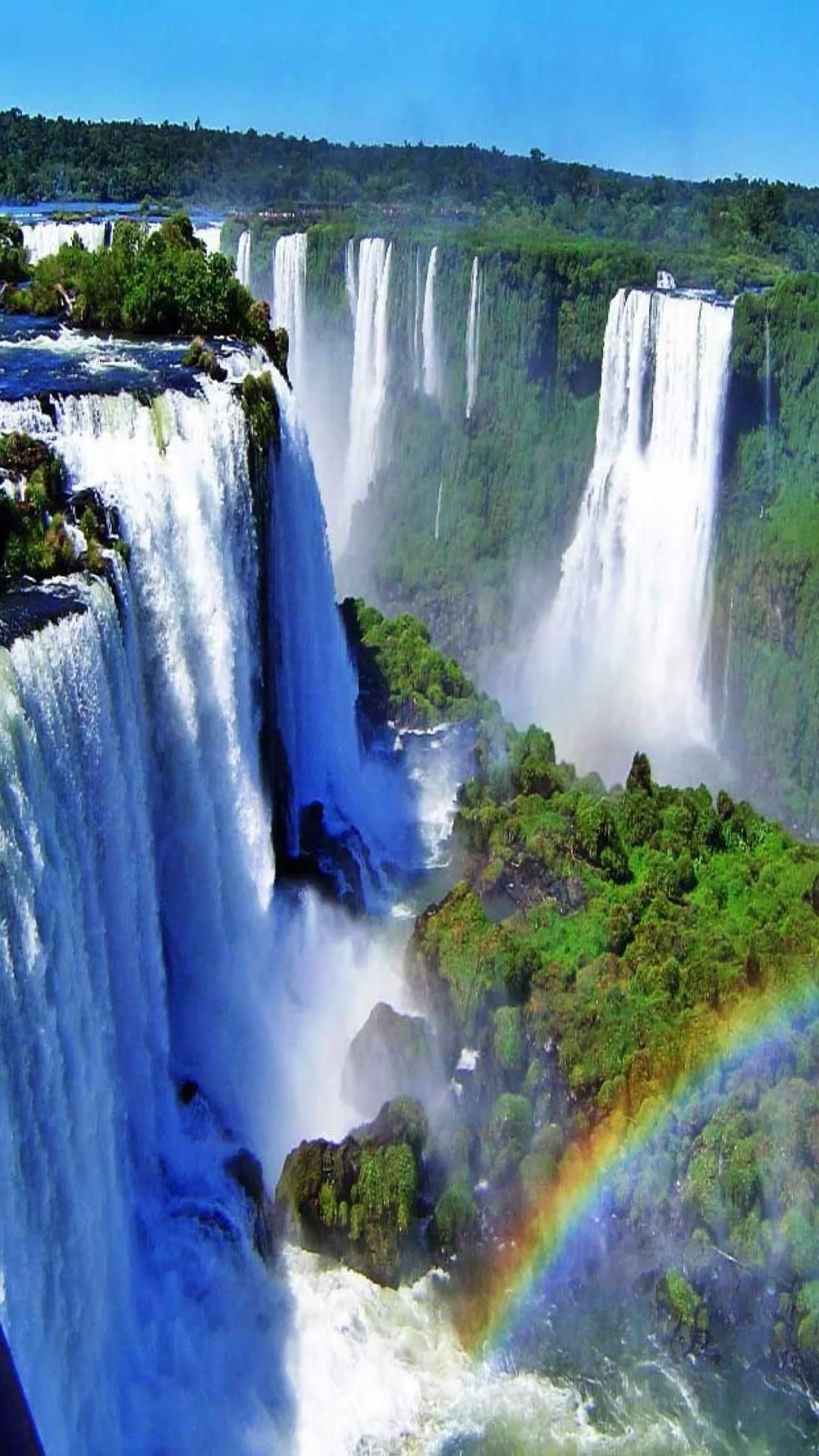 Waterfalls, Beautiful waterfalls, Travel destinations, Scenic beauty, 1080x1920 Full HD Handy