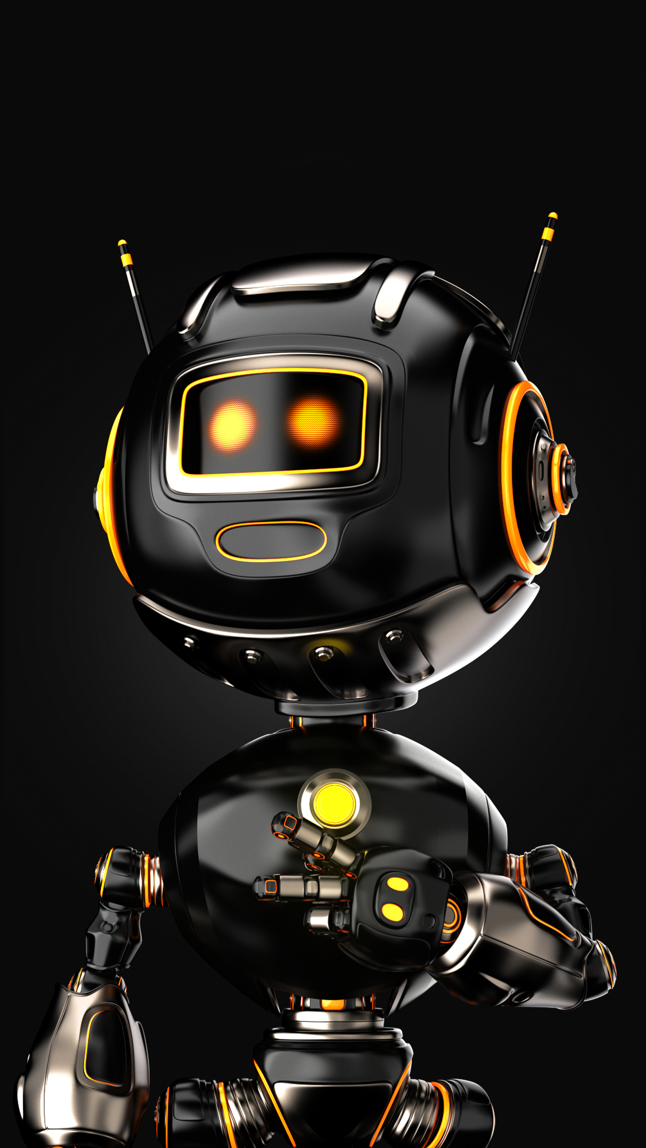Humanoid robot, Sony Xperia, Premium HD 4K, Wallpapers images, 2160x3840 4K Phone