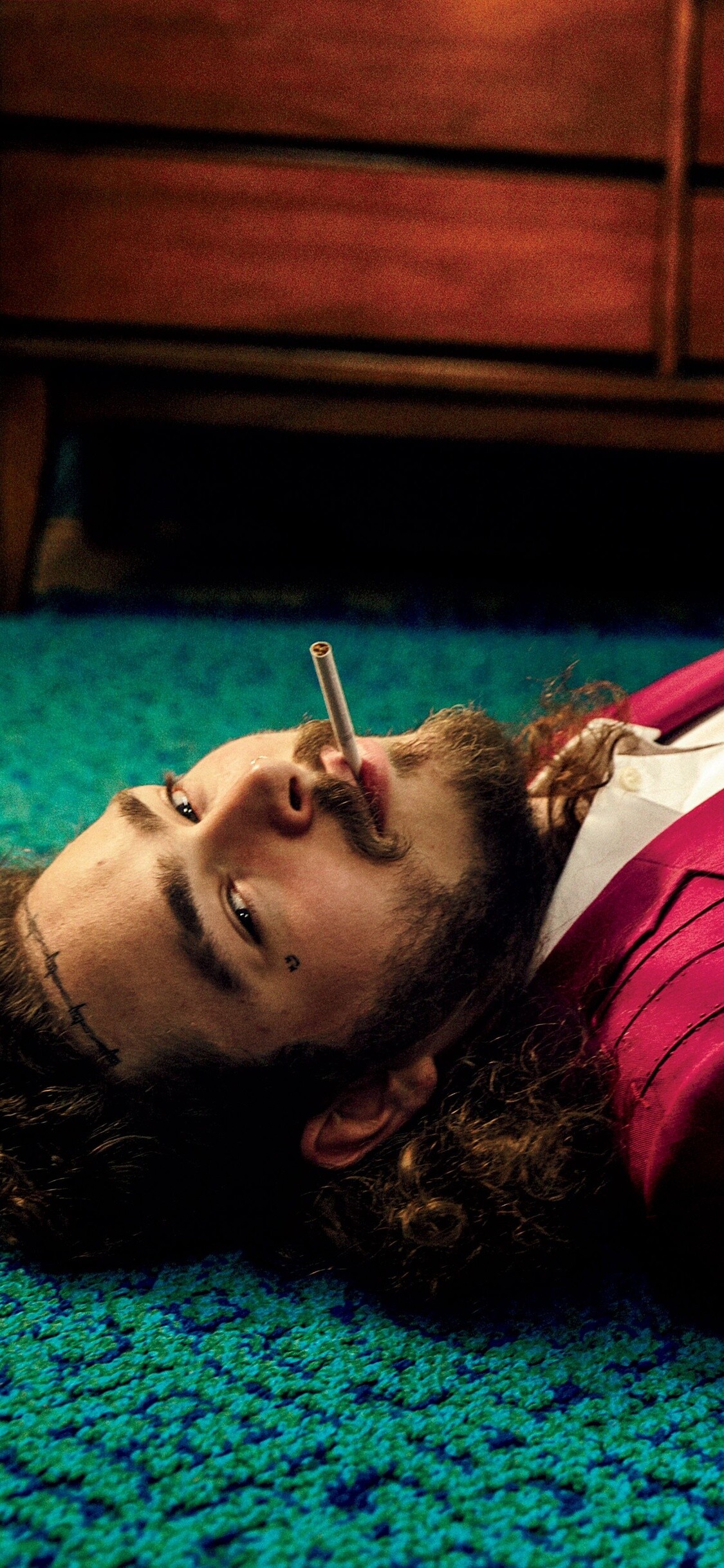 Post Malone: Beerbongs and Bentleys broke the record for the most simultaneous top 20 entries on the Billboard Hot 100. 1130x2440 HD Wallpaper.