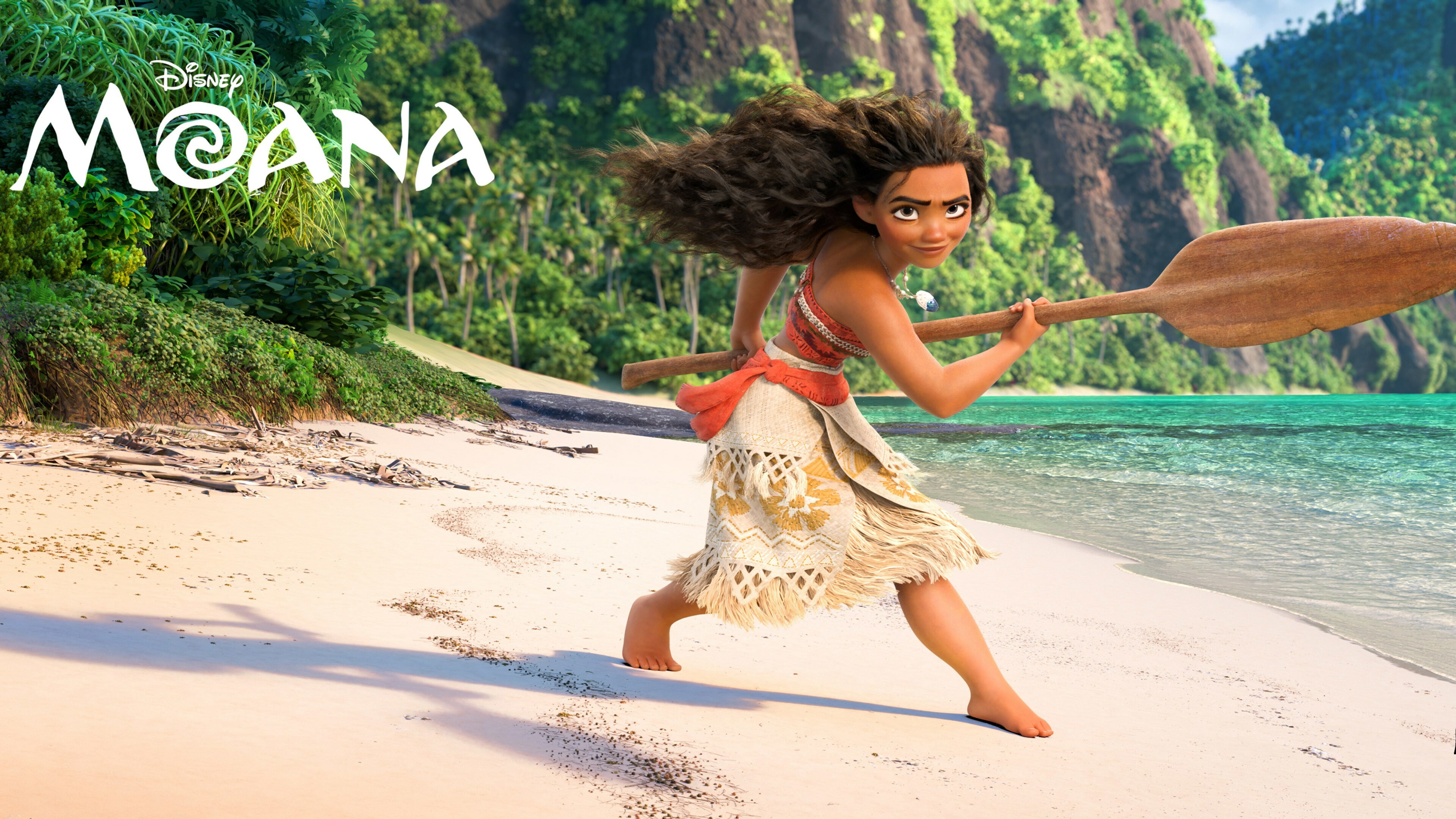 Moana: Disney's animated movie, Directed by John Musker and Ron Clements. 3840x2160 4K Wallpaper.