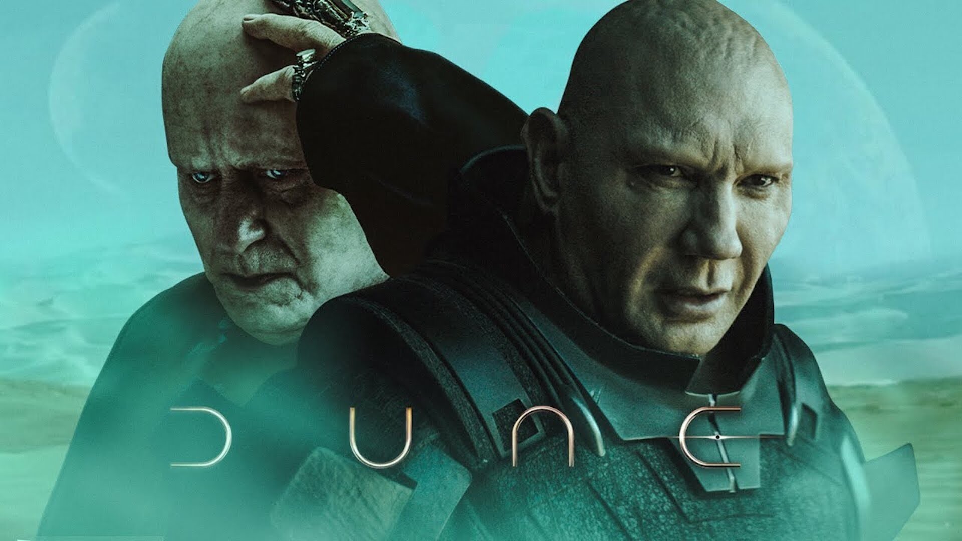 Dave Bautista in Dune movie, Futuristic society, Political intrigue, Ancient prophecy, 1920x1080 Full HD Desktop