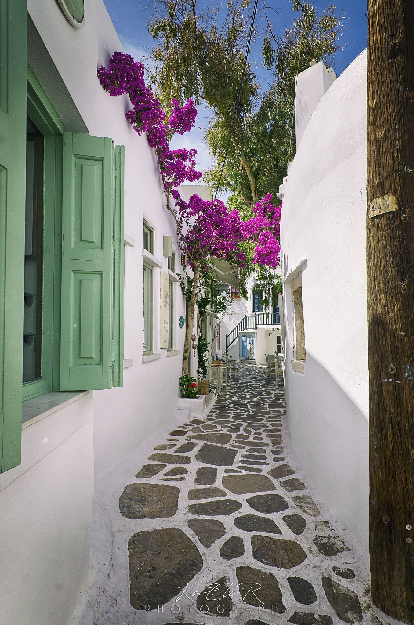 Cycladic alley Paros beautiful places travel, 1360x2050 HD Handy
