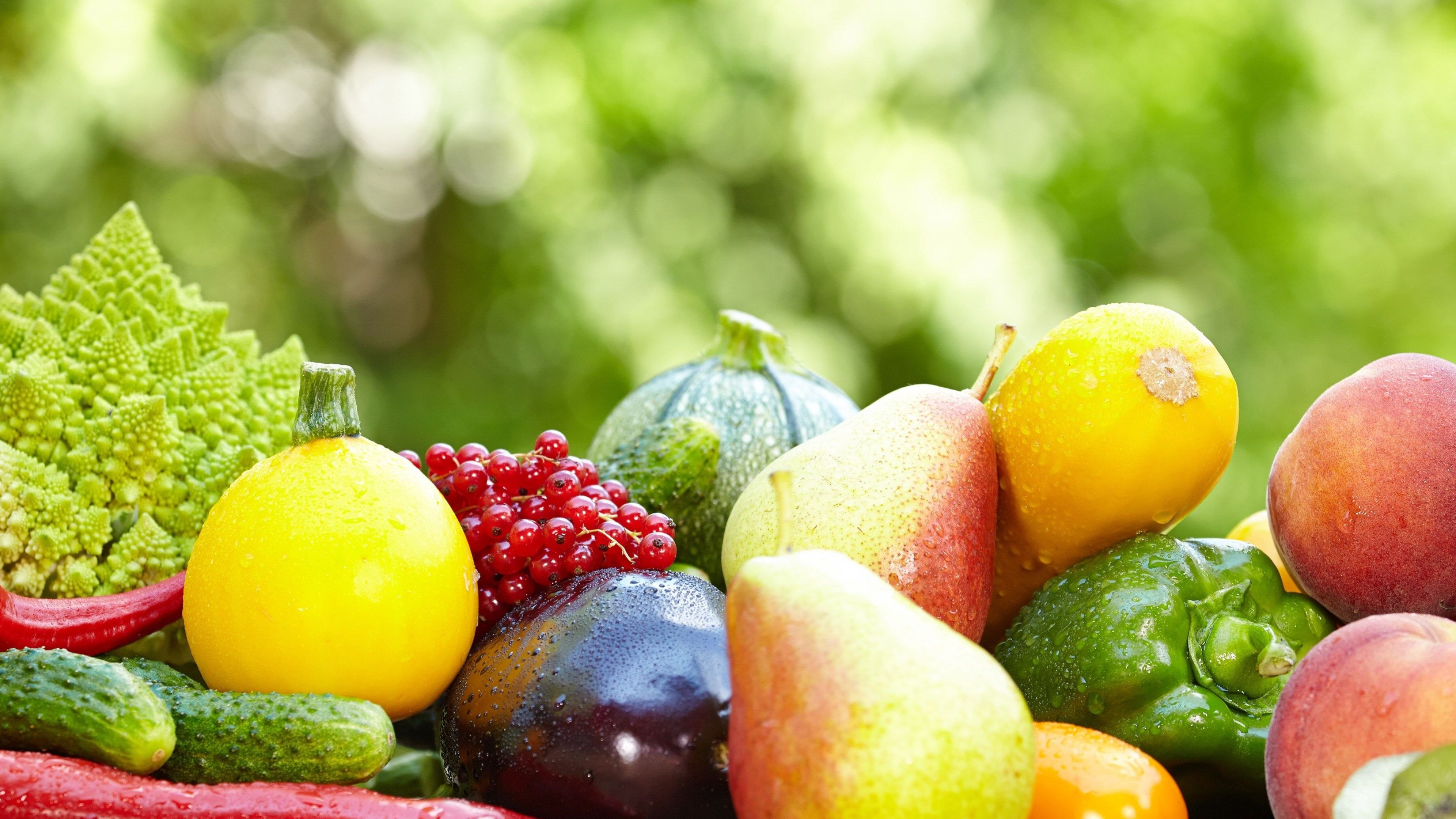 High resolution fruits and vegetables wallpapers, Vibrant colors, 3840x2160 4K Desktop
