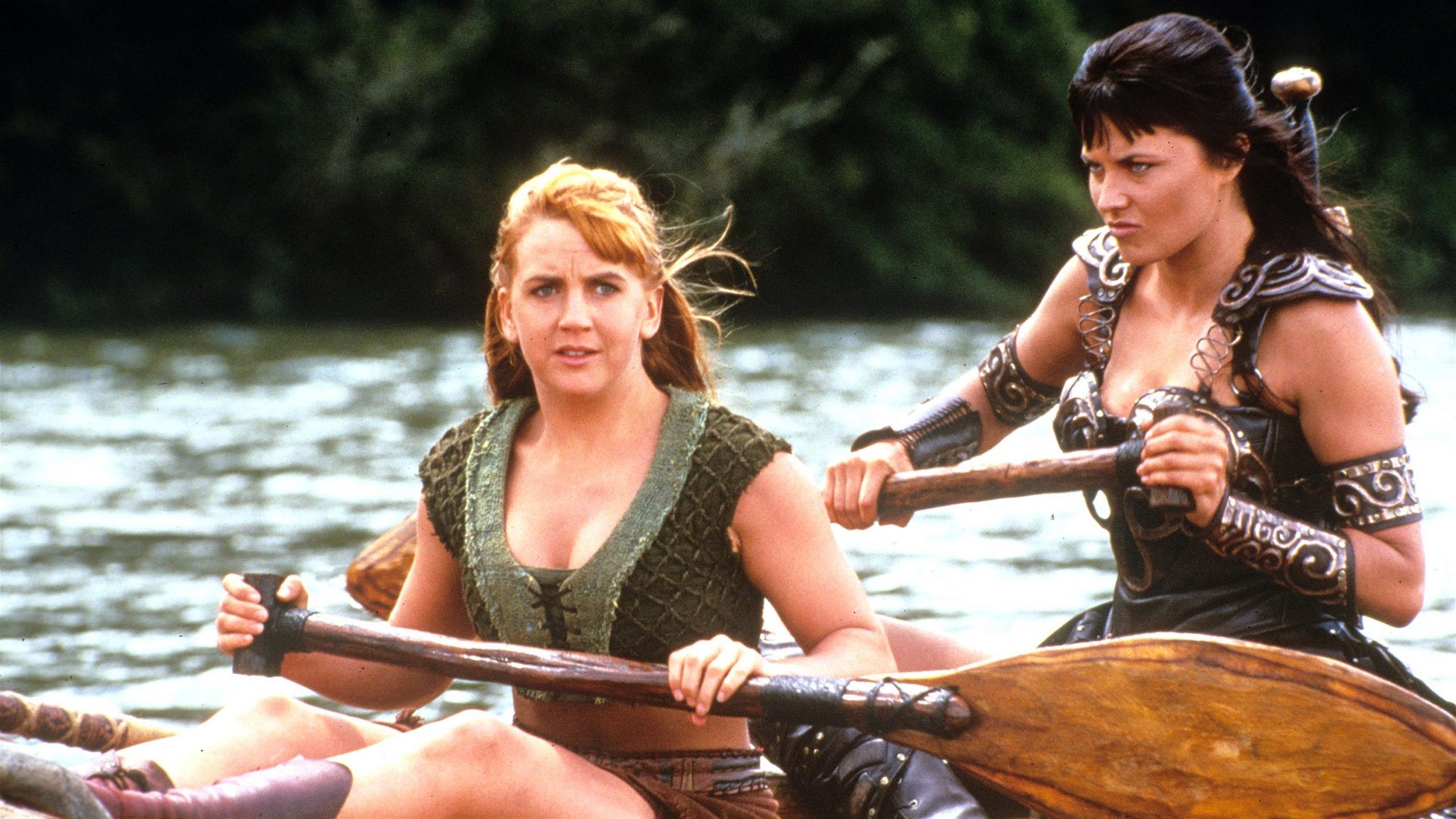 Xena: Warrior Princess (TV Series): Renee O'Connor as Gabrielle, A subordinate and a friend of the character played by Lucy Lawless. 2560x1440 HD Wallpaper.