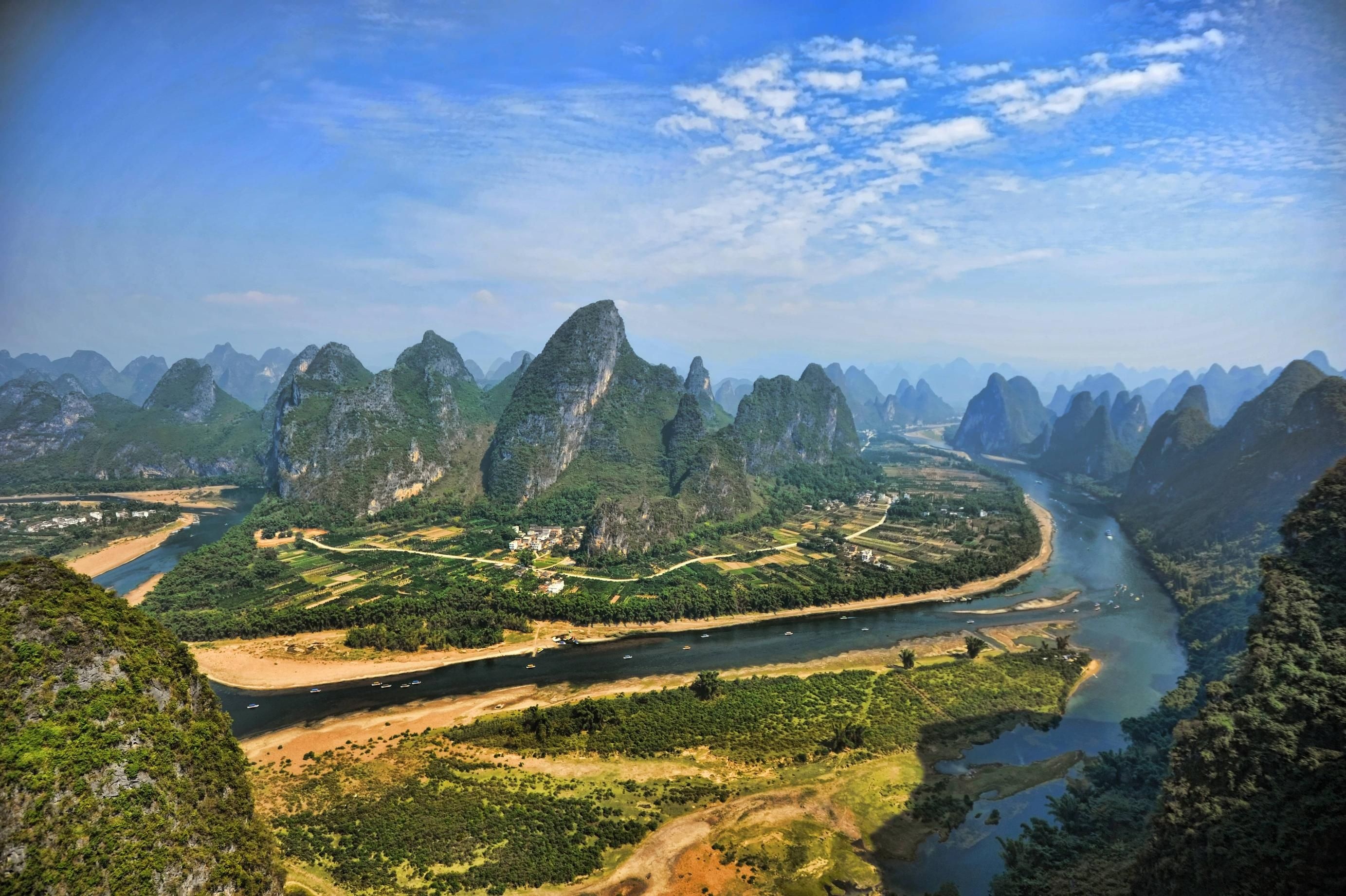Li River, Guilin, Yangshuo, Beautiful places, 2770x1850 HD Desktop