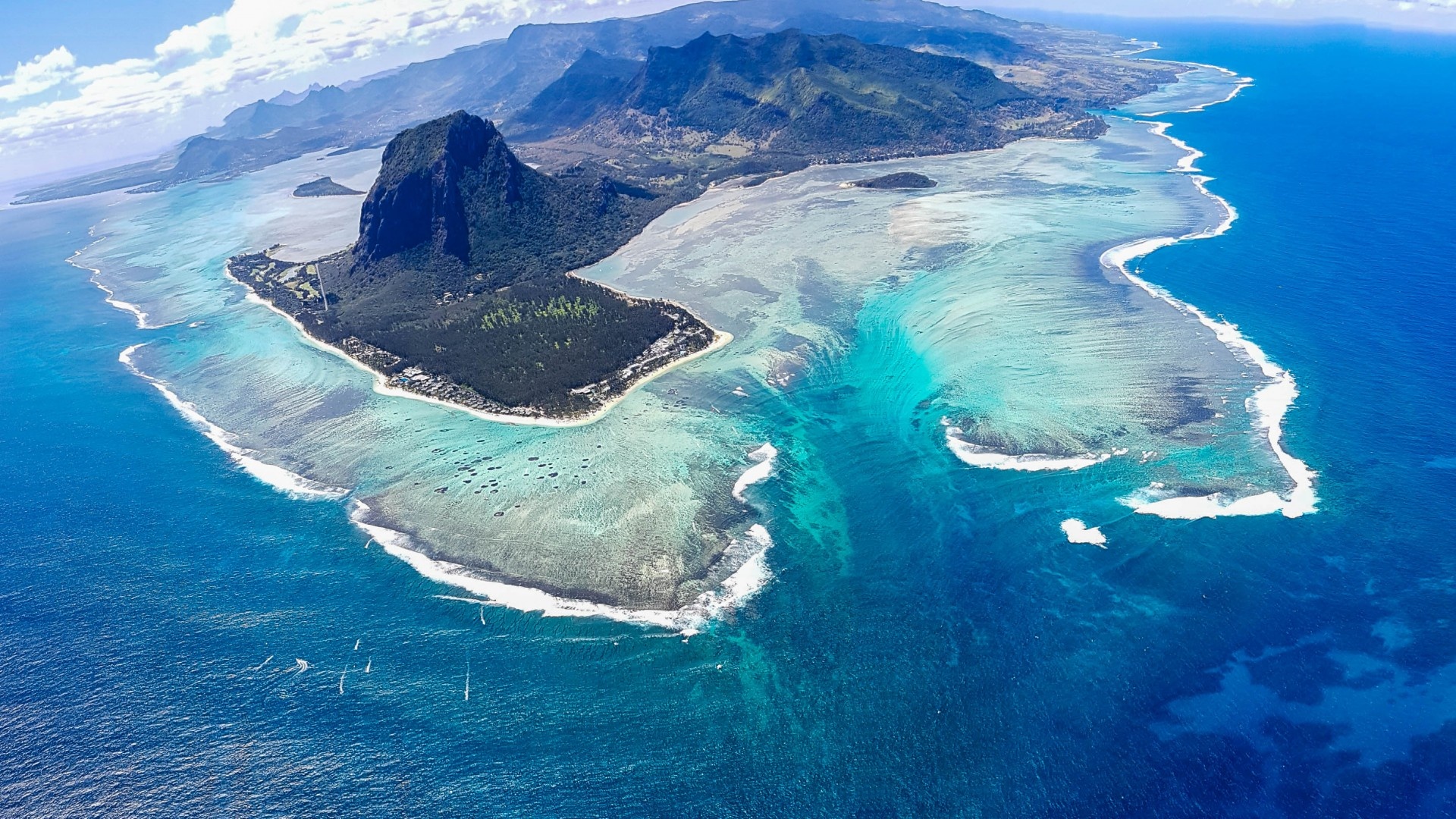 Mauritius Island, Oceanic beauty, Nature's delight, ChromeOS wallpapers, 1920x1080 Full HD Desktop