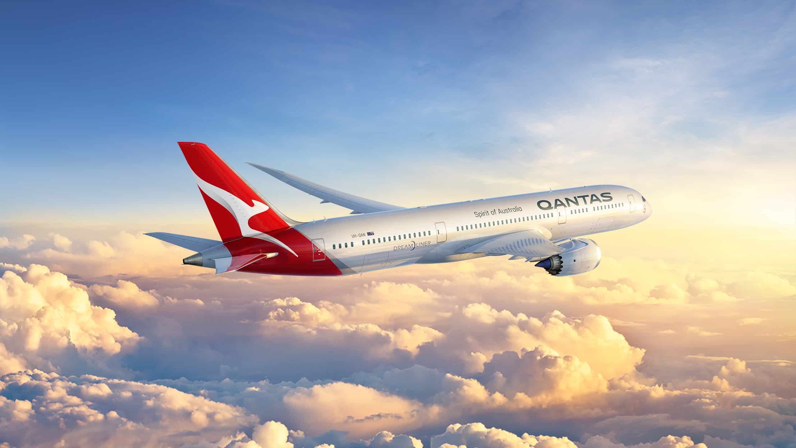 Qantas Airways, London, Air Travel, 2560x1440 HD Desktop