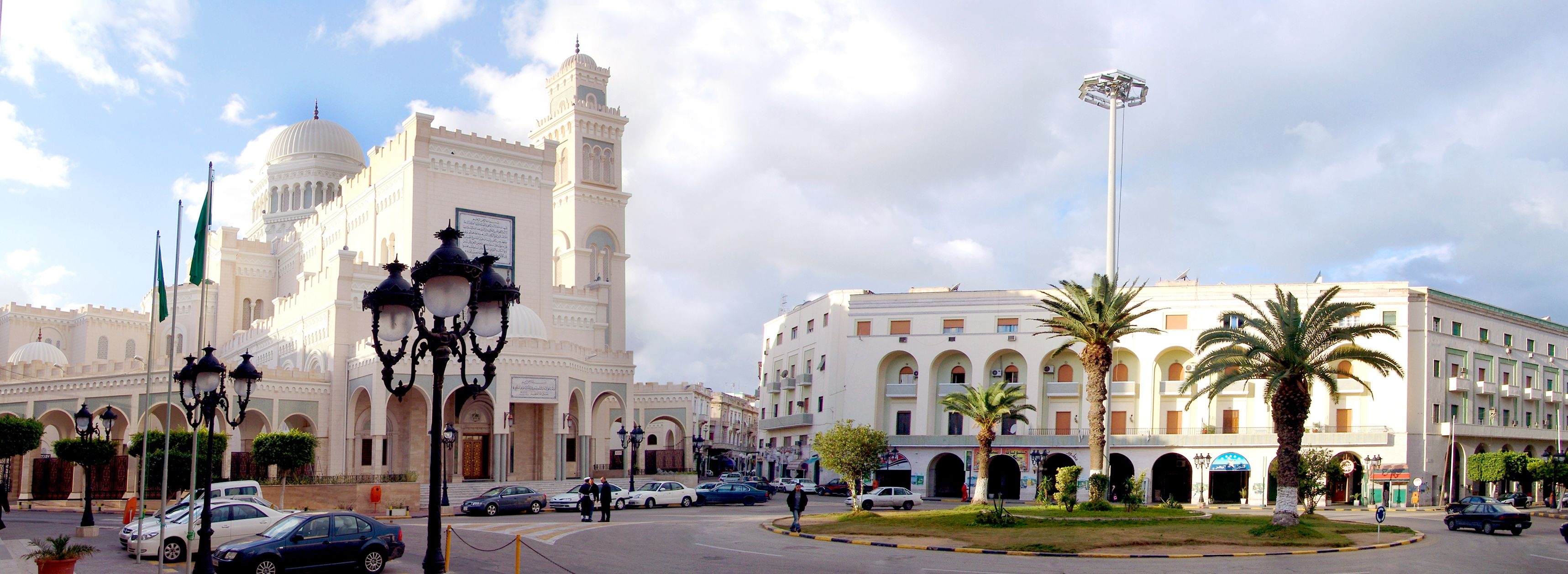Libya Travels, Algeria Square, Tripoli panorama, Urban charm, 3440x1260 Dual Screen Desktop