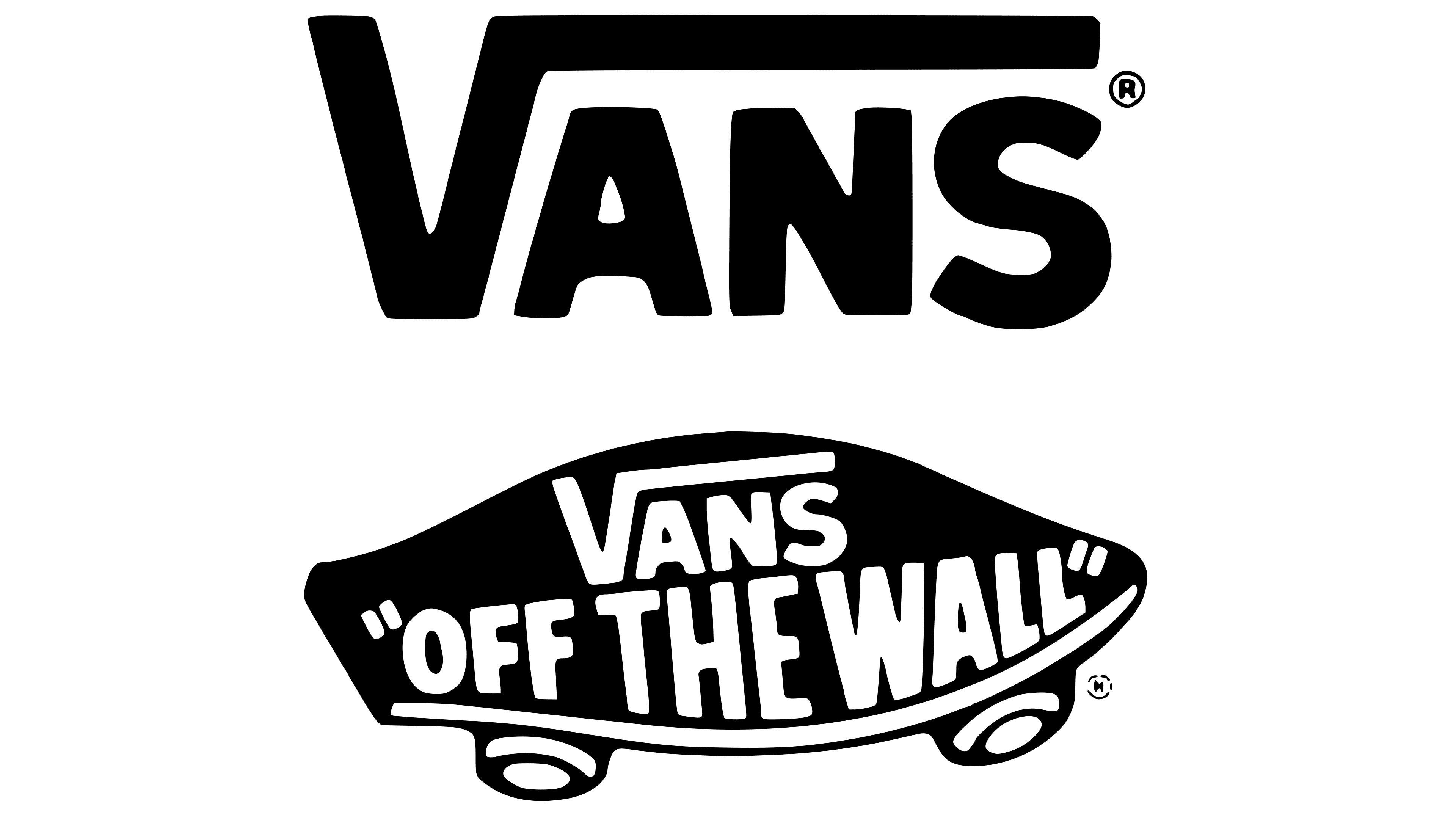 Vans: Youth culture inspired footwear, apparel, accessories, Black and white. 3840x2160 4K Wallpaper.