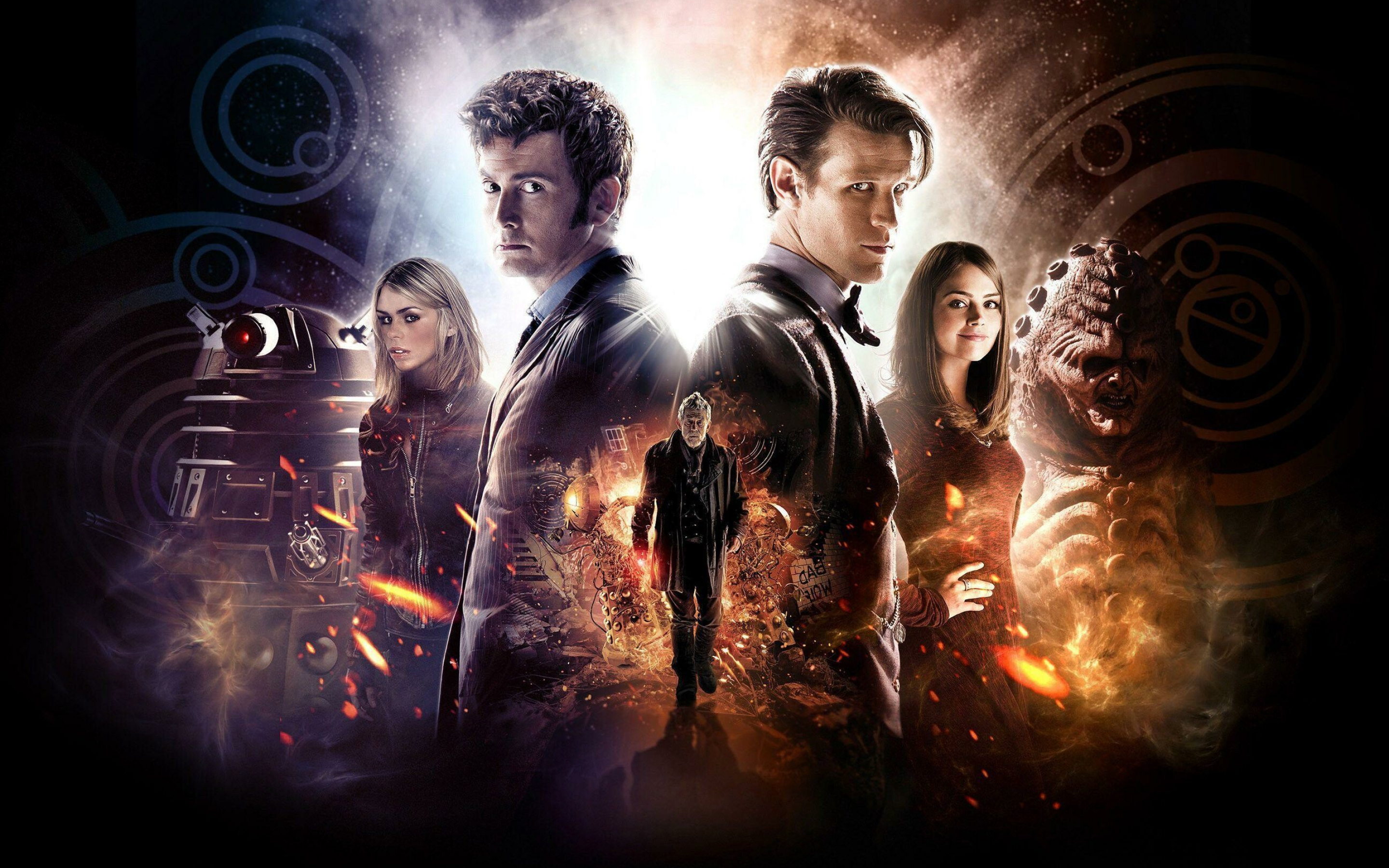 Doctor Who: "The Day of the Doctor", A special episode of the British science fiction television program, marking the program's 50th anniversary. 2880x1800 HD Background.