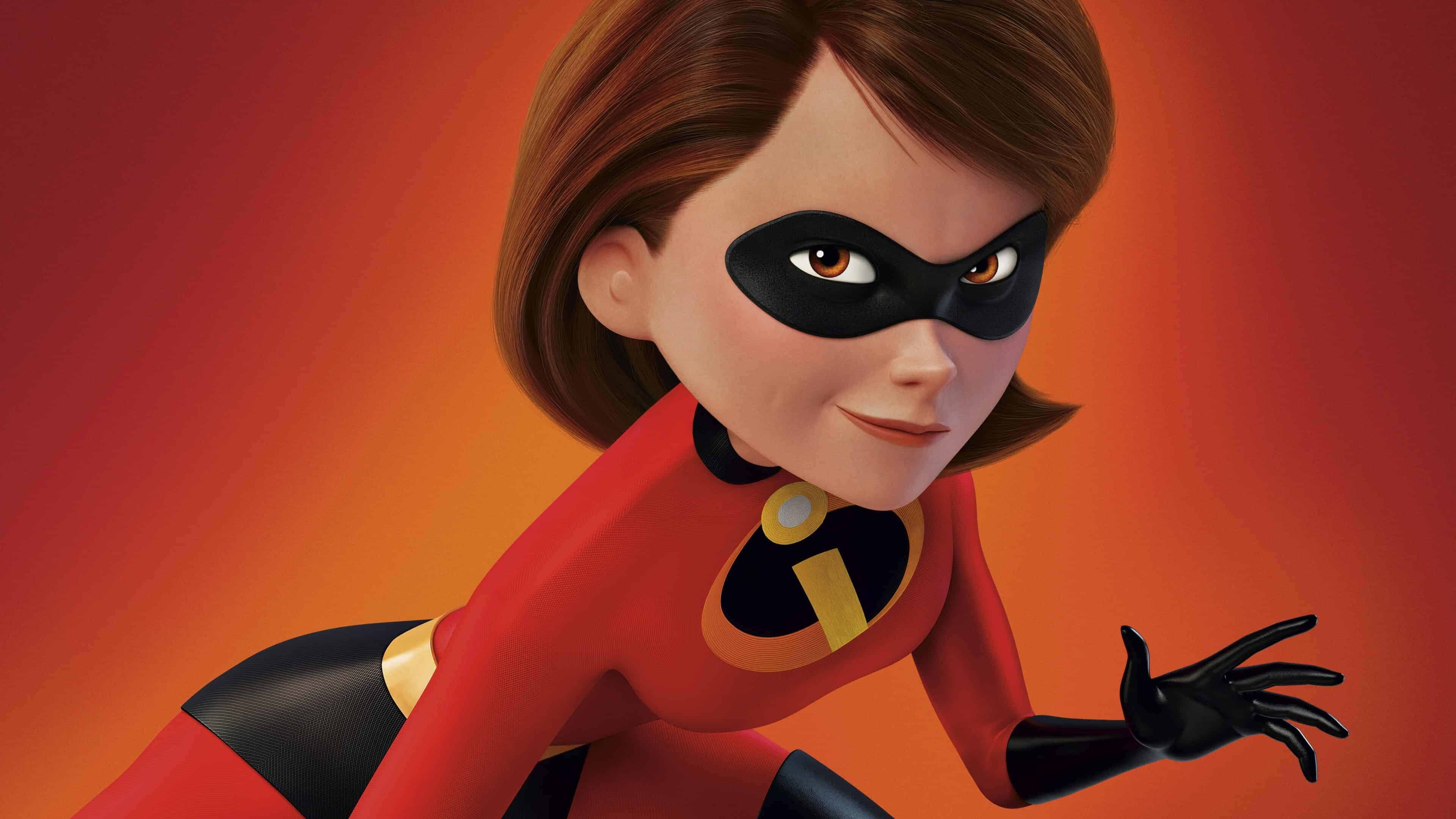 The Incredibles: Elastigirl, Bob's wife who has the ability to shapeshift her body. 3840x2160 4K Wallpaper.