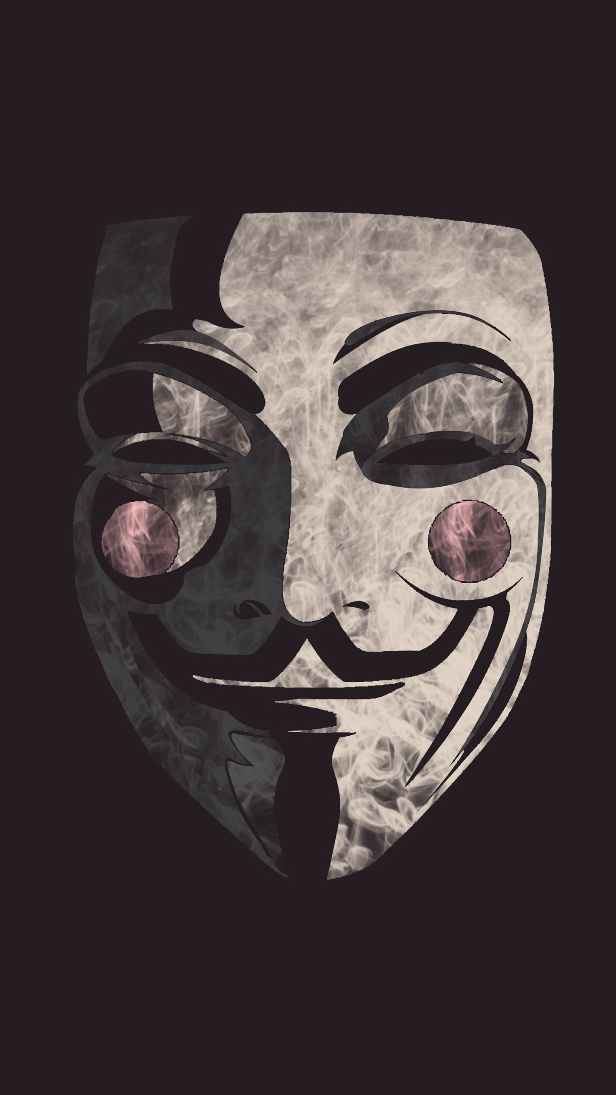 Guy Fawkes Mask: Was used in Project Chanology, the Occupy movement, Anonymous for the Voiceless. 2160x3840 4K Wallpaper.