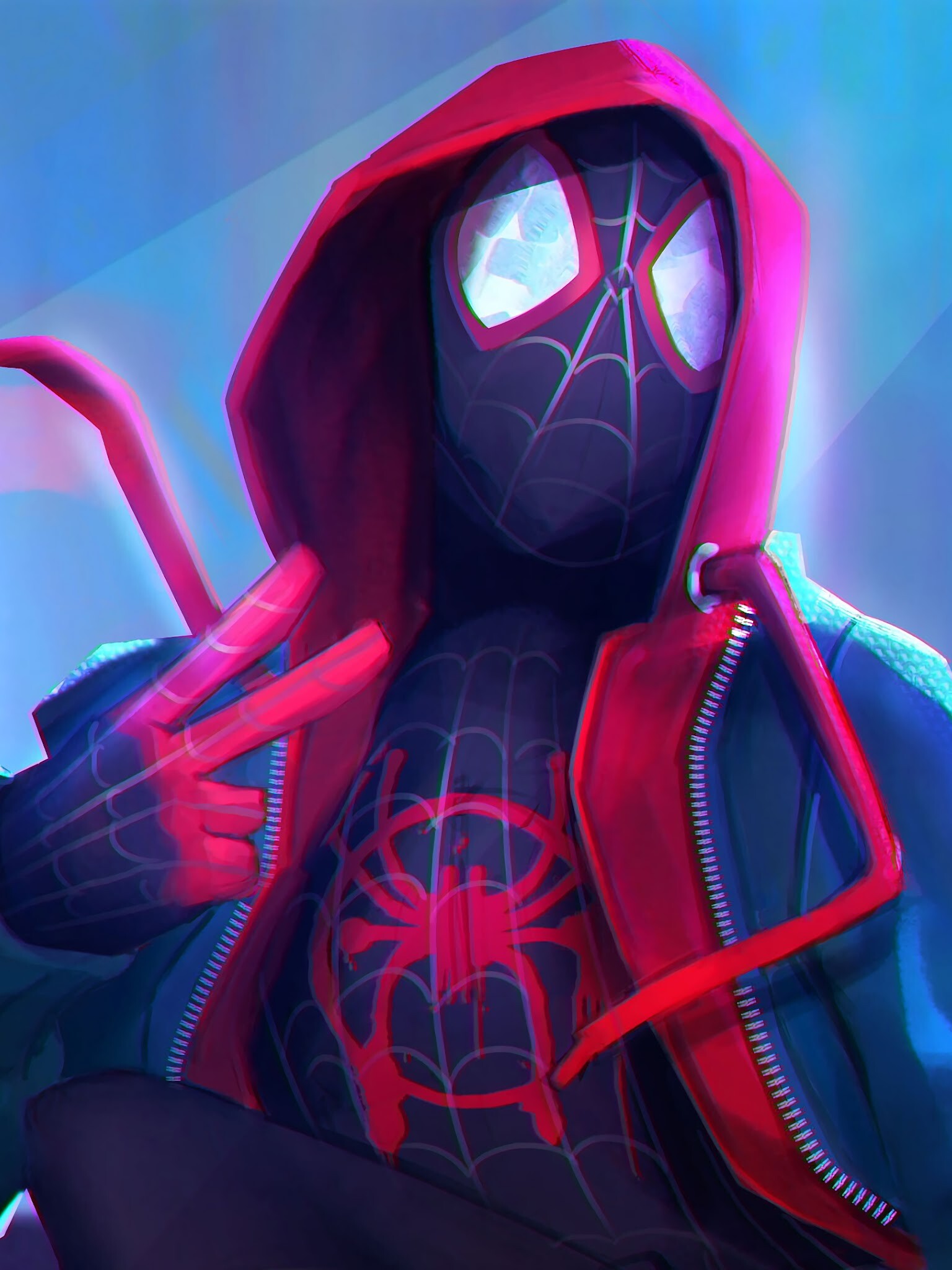 Spider-Man: Into the Spider-Verse: Miles Morales, An American animated superhero film. 1540x2050 HD Wallpaper.
