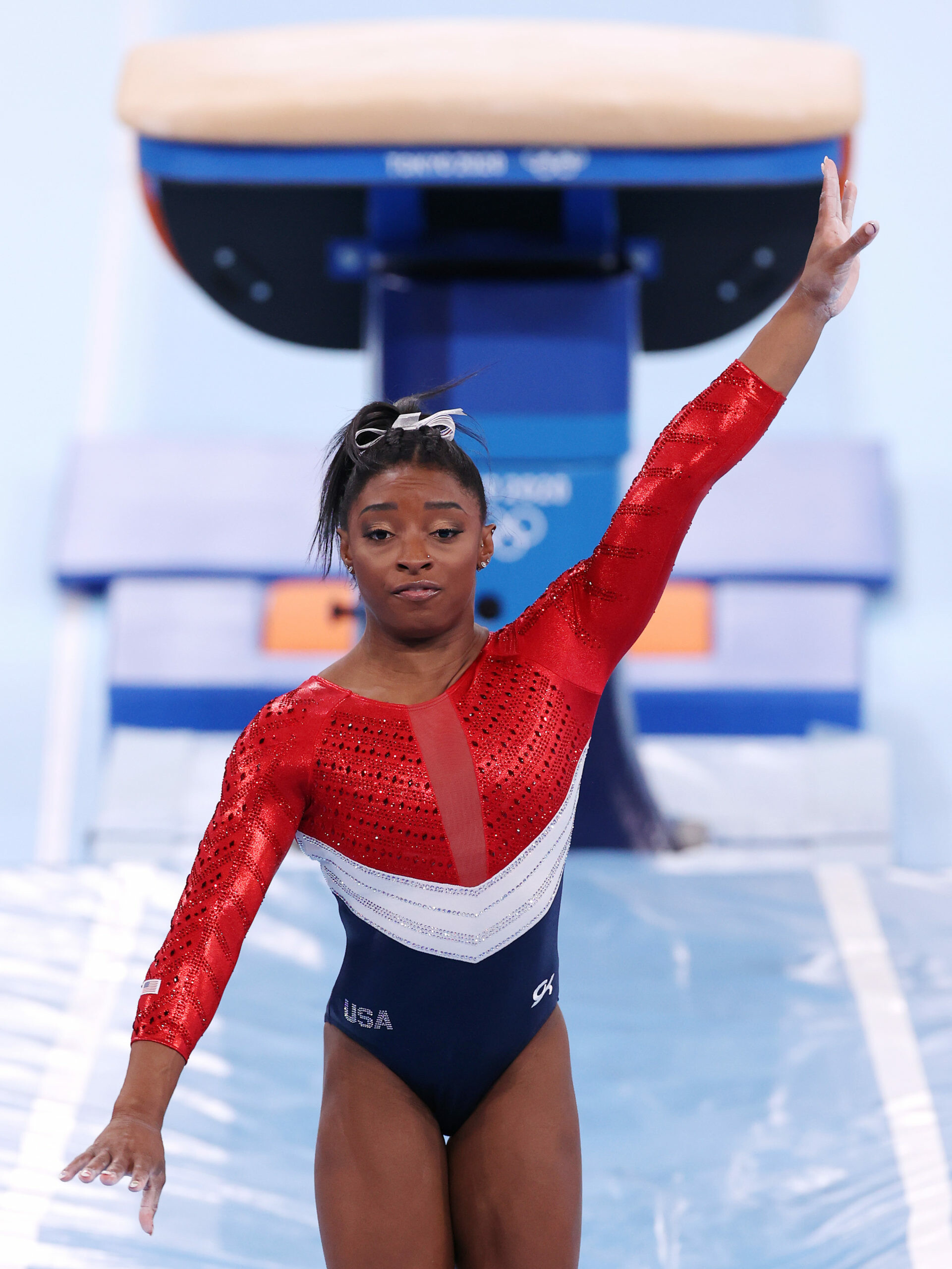 Simone Biles: An American Artistic Gymnast, Pulled Out Of Team Finals at Tokyo Olympics. 1930x2560 HD Wallpaper.