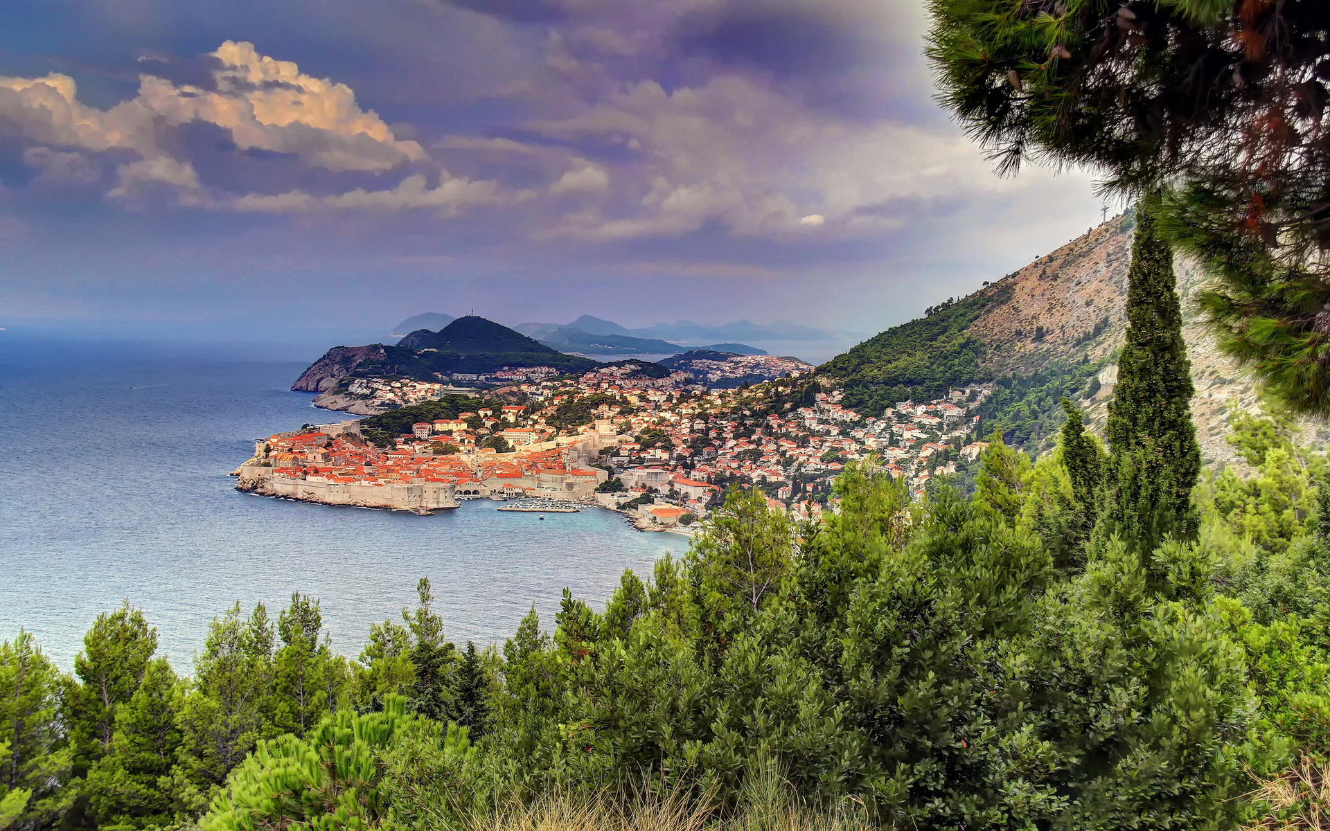 Adriatic Sea, Dubrovnik's charm, Croatia's beauty, Wallpaper, 1920x1200 HD Desktop