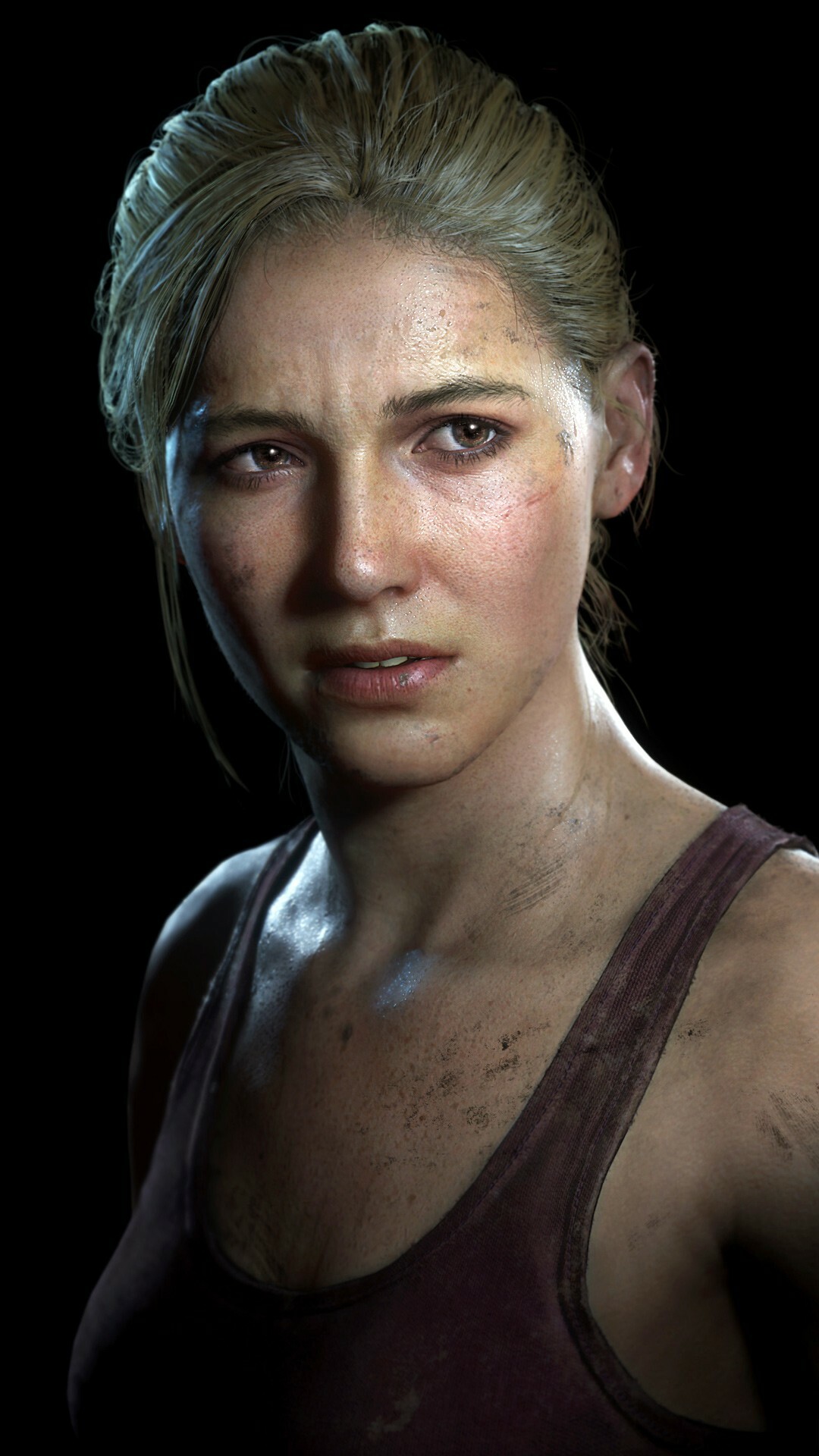Uncharted: Elena Fisher, Voiced and motion-captured by Emily Rose. 1080x1920 Full HD Background.