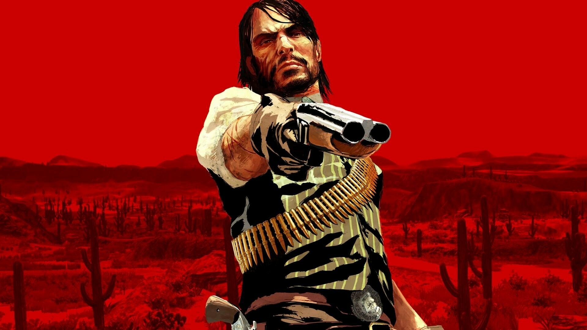 Red Dead Redemption: John Marston, The main protagonist of the Undead Nightmare expansion pack. 1920x1080 Full HD Background.