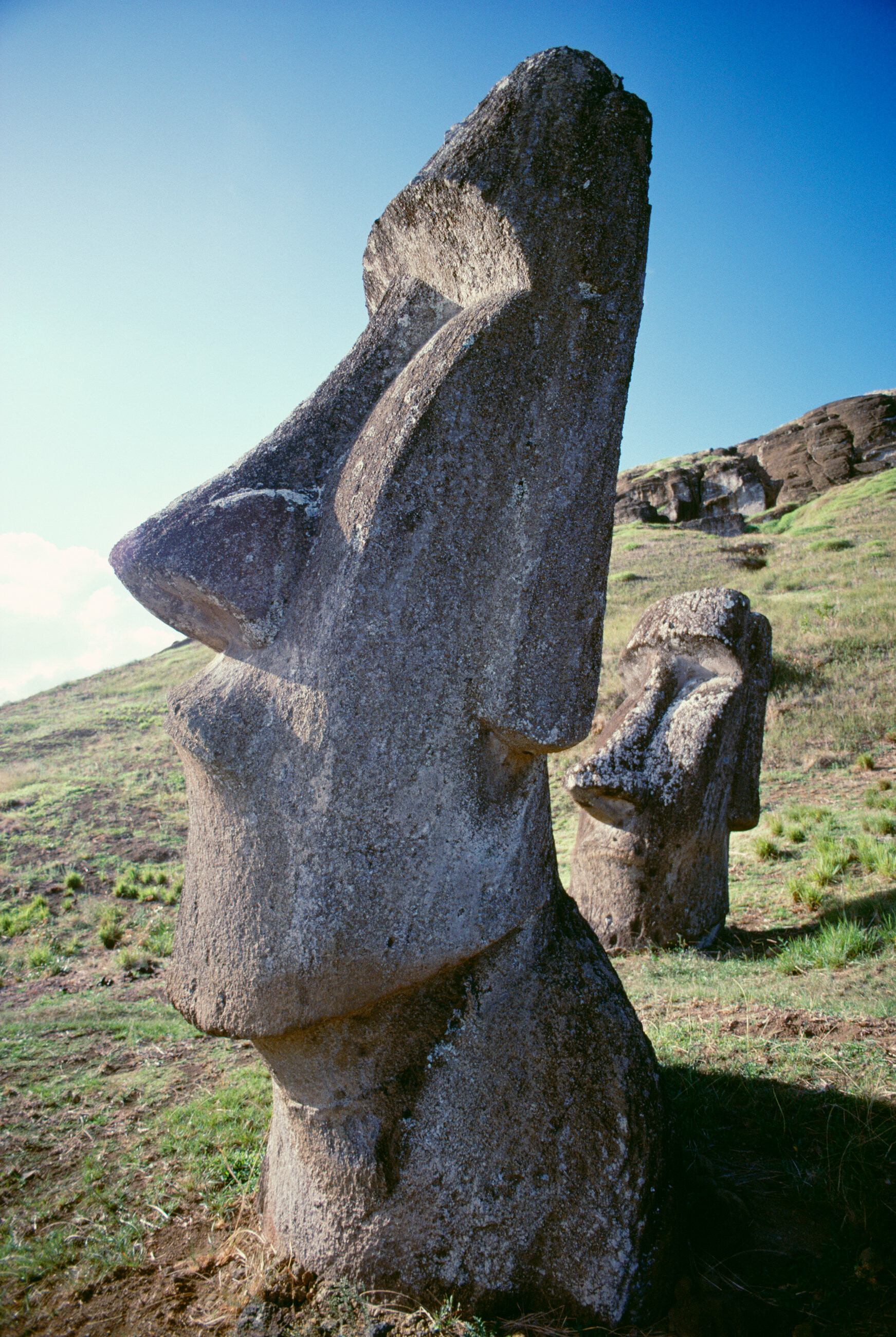 Moai: Easter Island, Stone statue, Easter Island heads, Artifact. 1750x2600 HD Background.