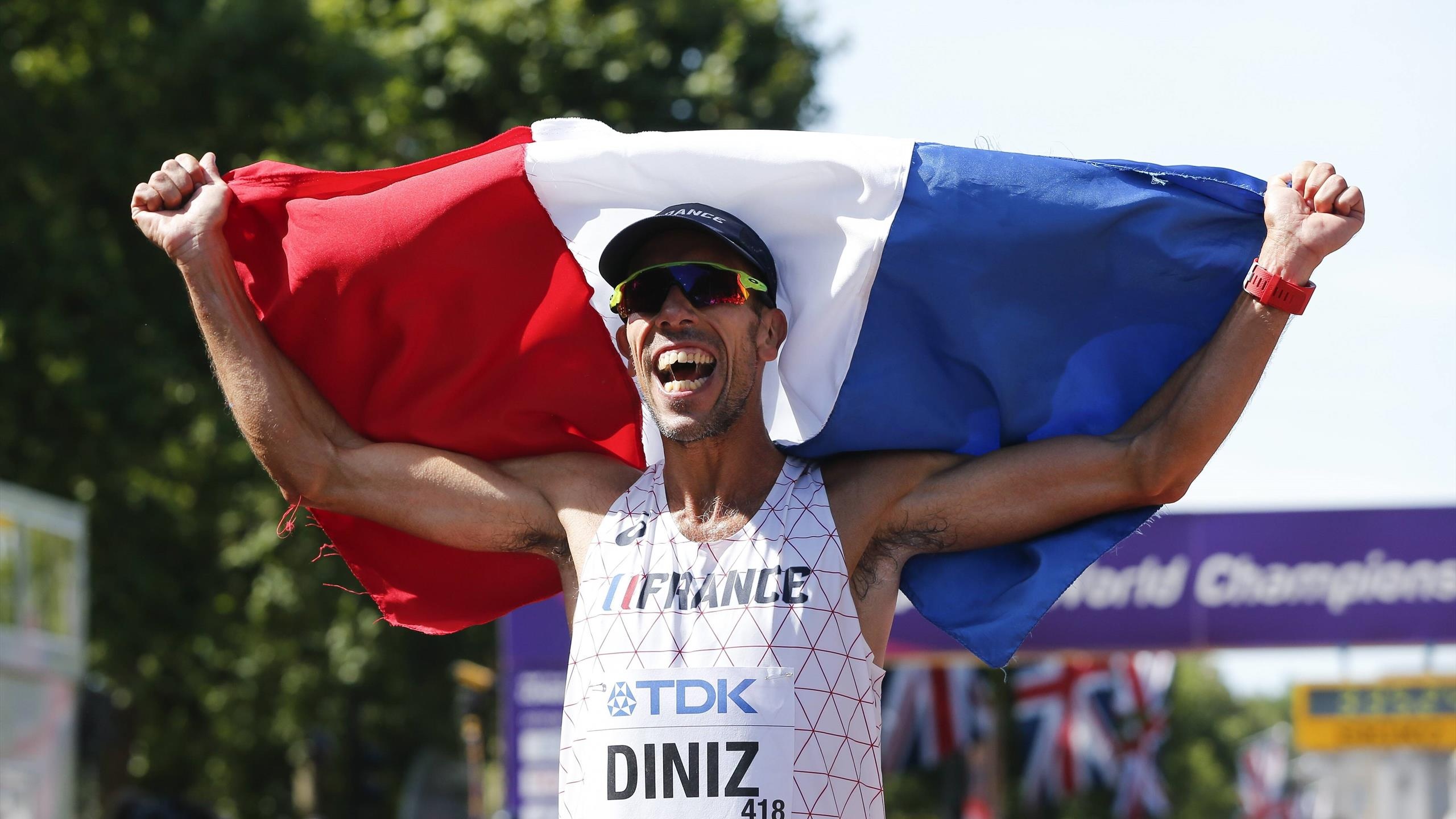 Racewalking: Yohann Diniz, A French athlete and the current world-record holder for the 50 km race. 2560x1440 HD Wallpaper.