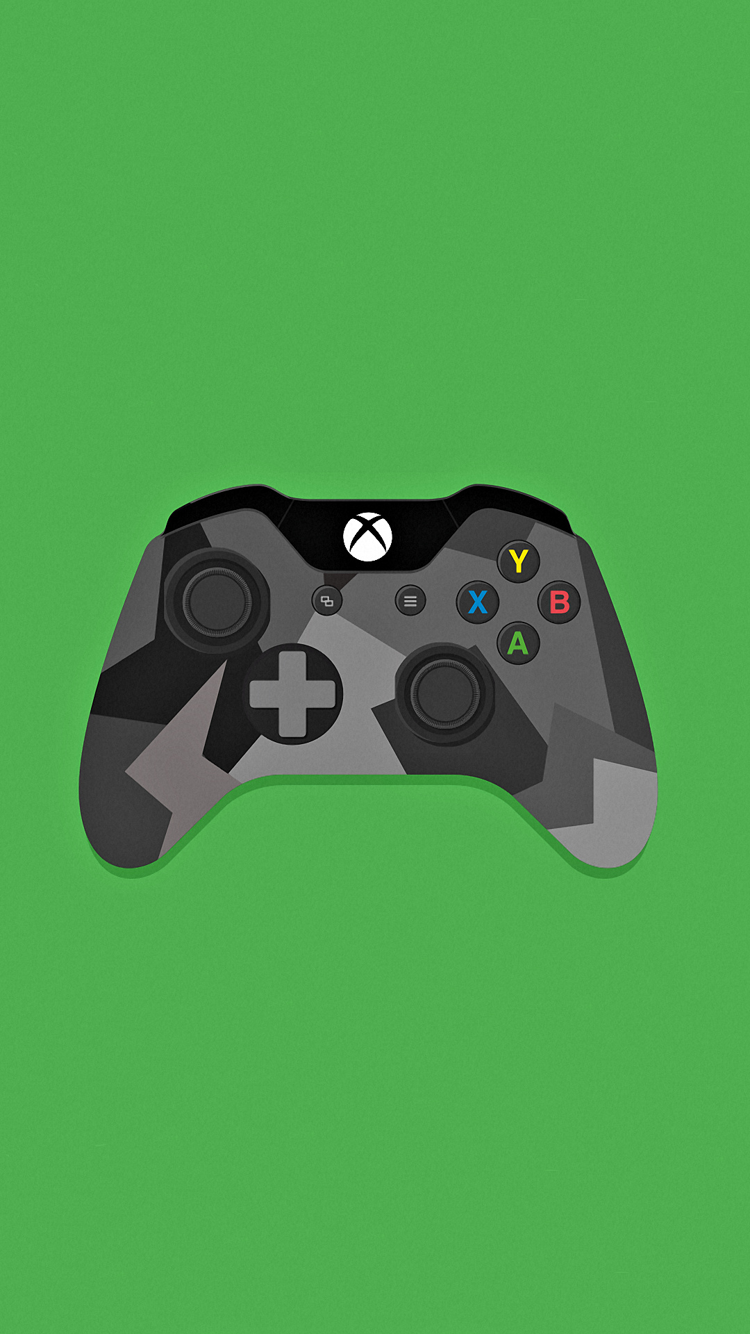 Xbox: Game controller compatible with Windows-based PCs, Illustration. 1080x1920 Full HD Background.