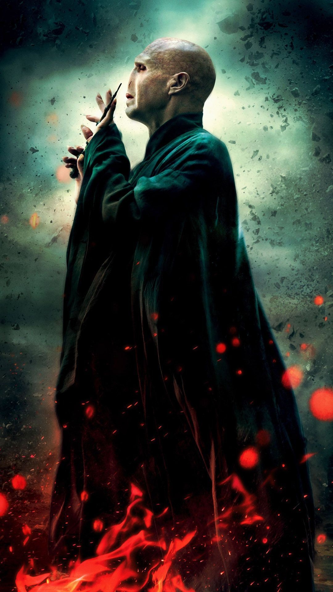 Ralph Fiennes, Lord Voldemort wallpaper, Harry Potter poster, 1080x1920 Full HD Phone
