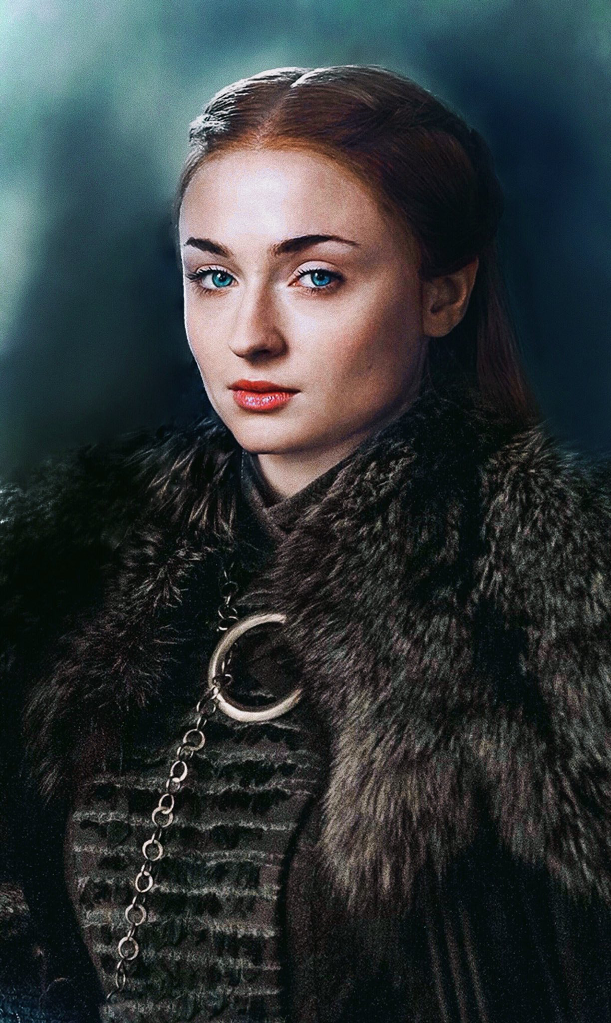 Sansa Stark, TV show character, Sophie Turner portrayal, Game of Thrones final season, 1230x2050 HD Phone