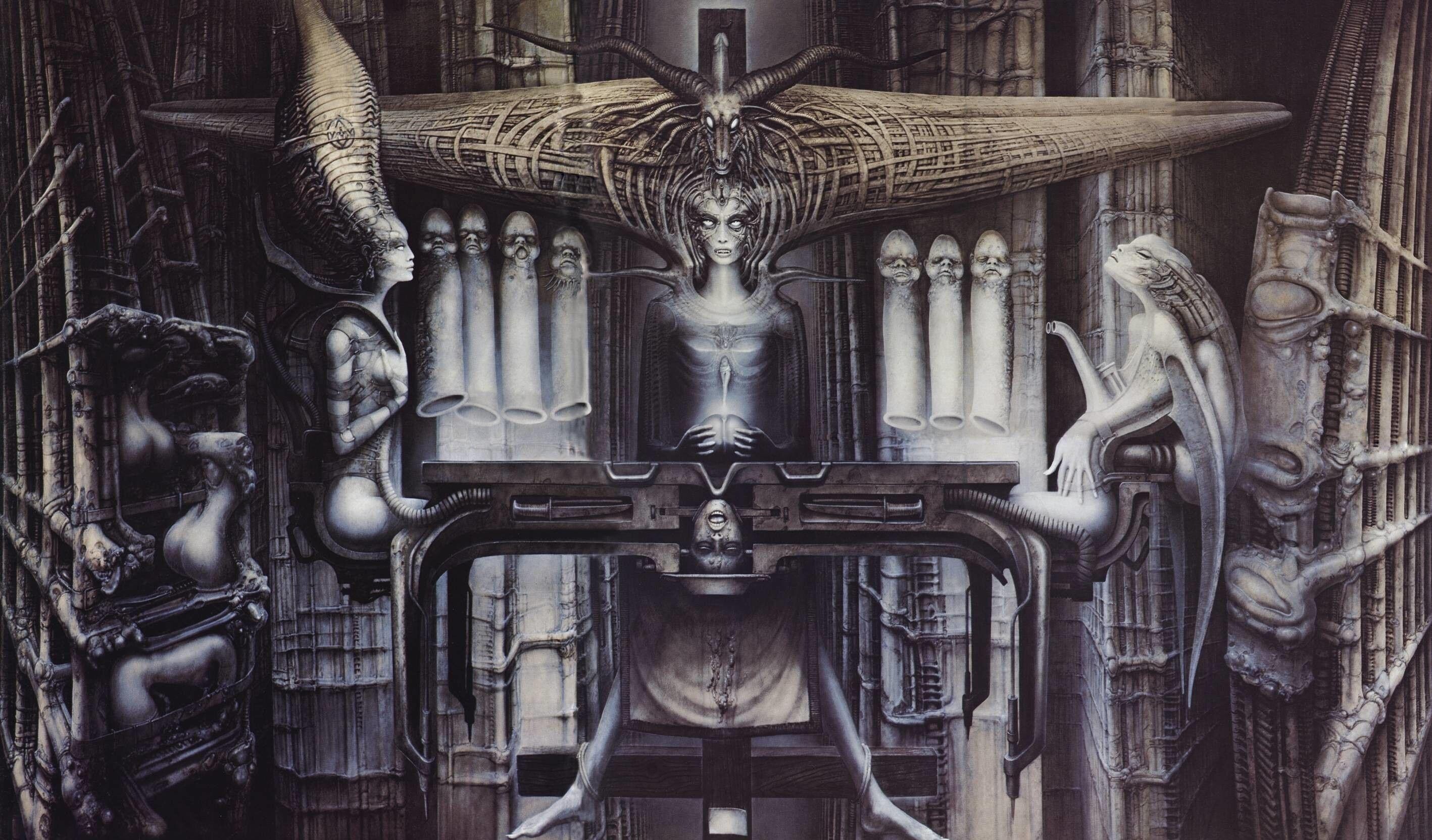 H.R. Giger: Science Fiction, Fantasy, Pccult, Macabre. 2840x1670 HD Background.