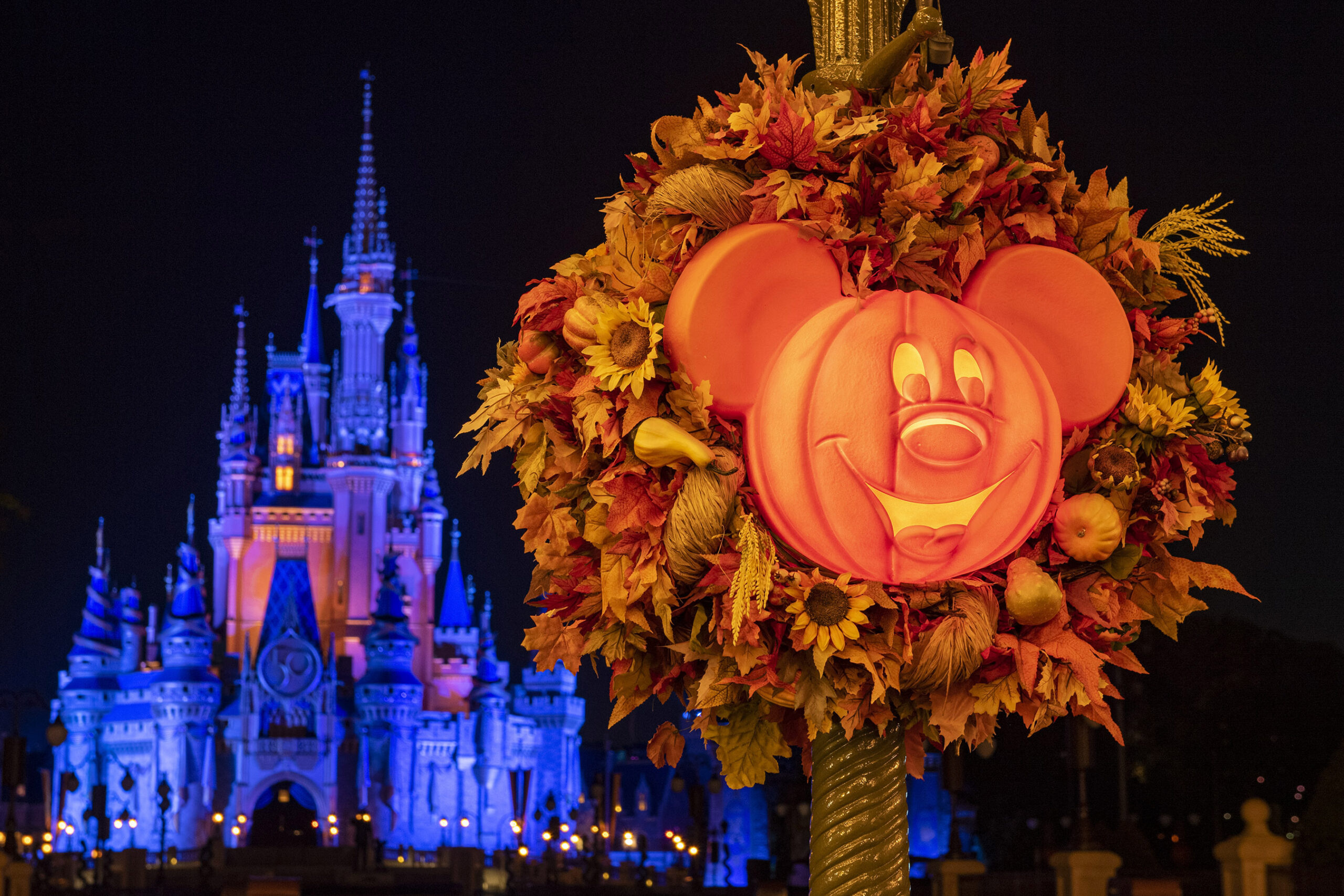 Walt Disney World Resort, Fall season, Main Street magic, Festive atmosphere, 2560x1710 HD Desktop