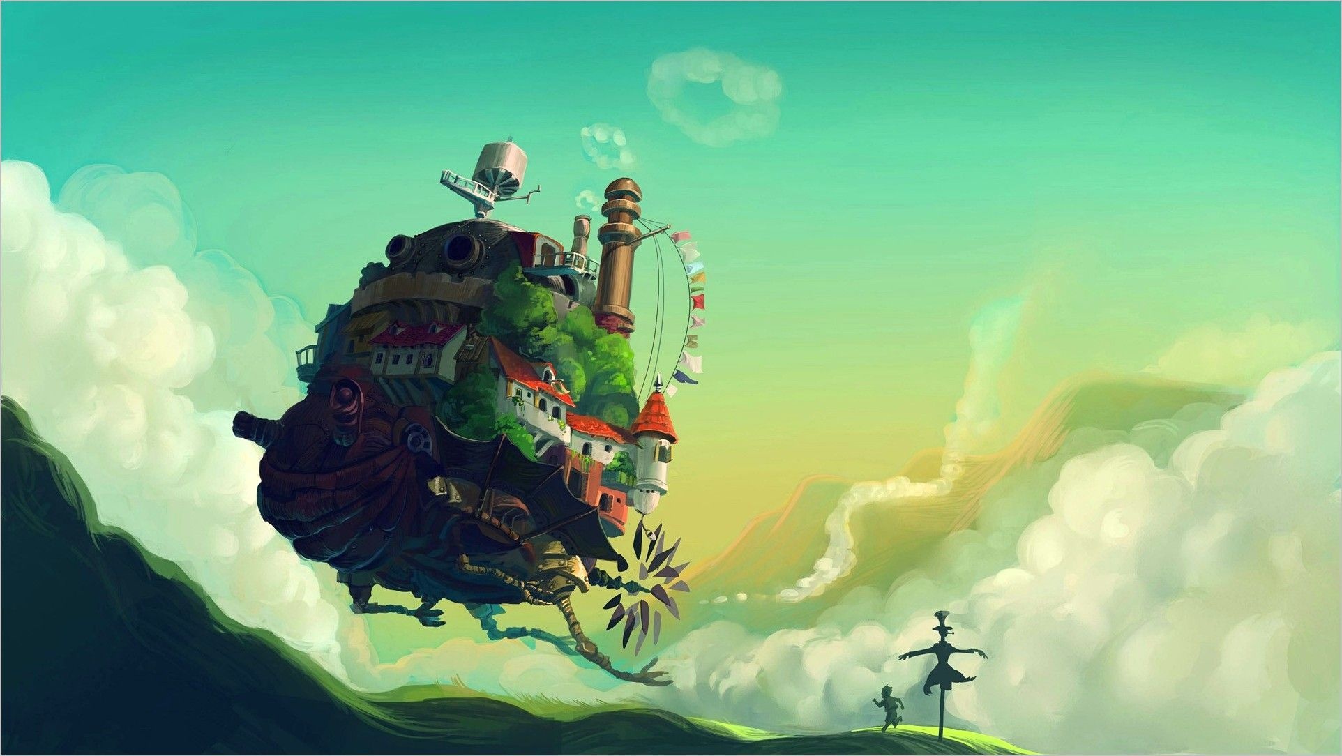 Howl's Moving Castle, Chill vibes, Relaxing wallpapers, Atmospheric setting, 1930x1090 HD Desktop