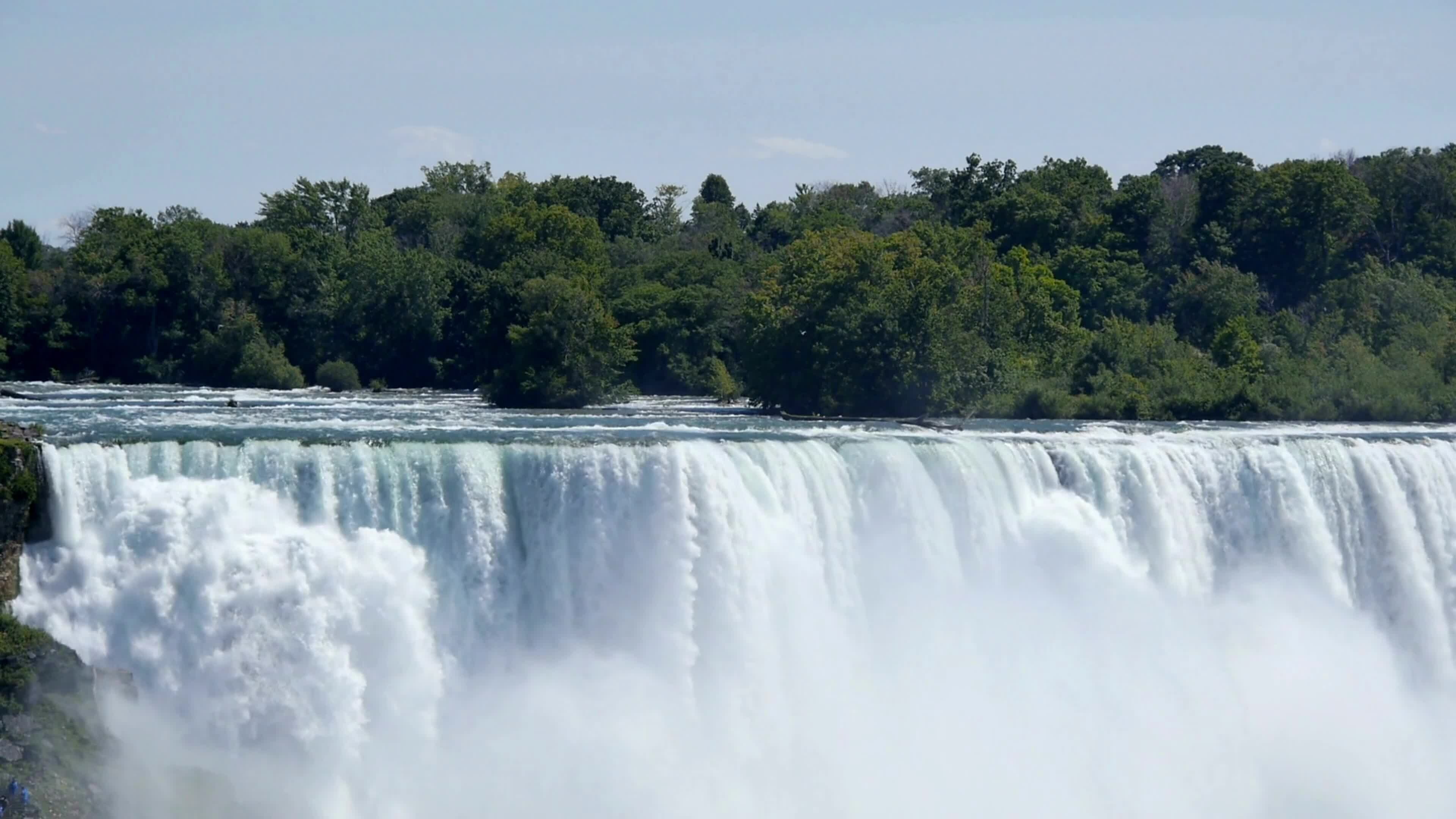 Waterfall: Natural landscape, Nature, USA, Niagara Falls. 3840x2160 4K Wallpaper.