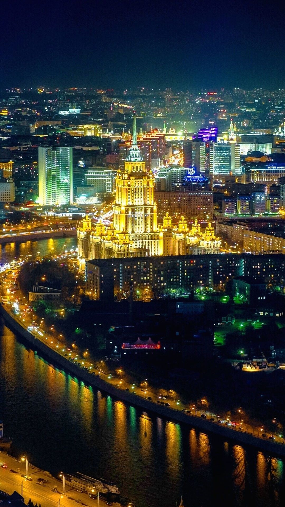 Moscow: The city is situated on the banks of the Moskva River. 1080x1920 Full HD Wallpaper.