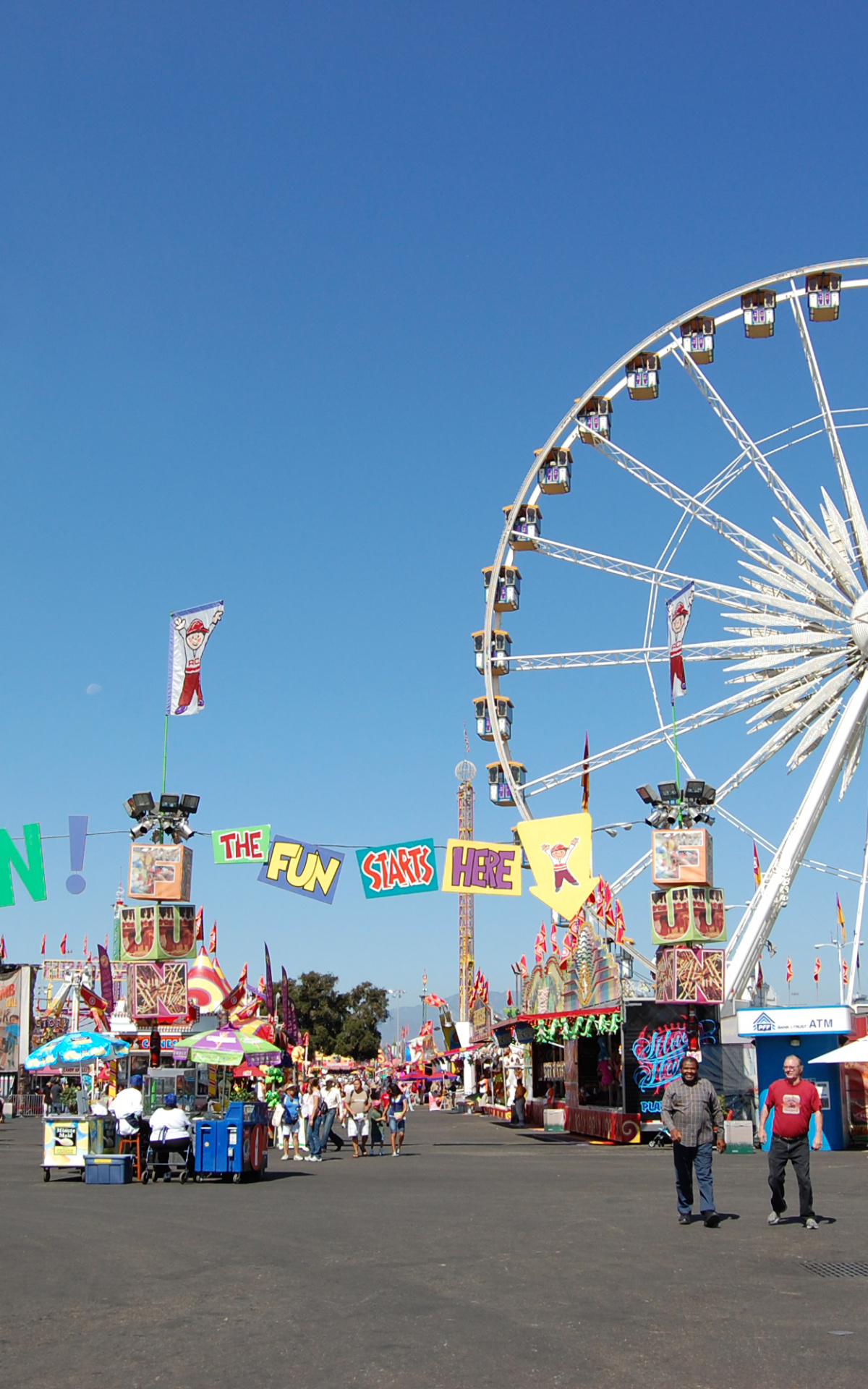 Fun Fair: A county festival with rides and booths for the sale of food and drink. 1200x1920 HD Wallpaper.