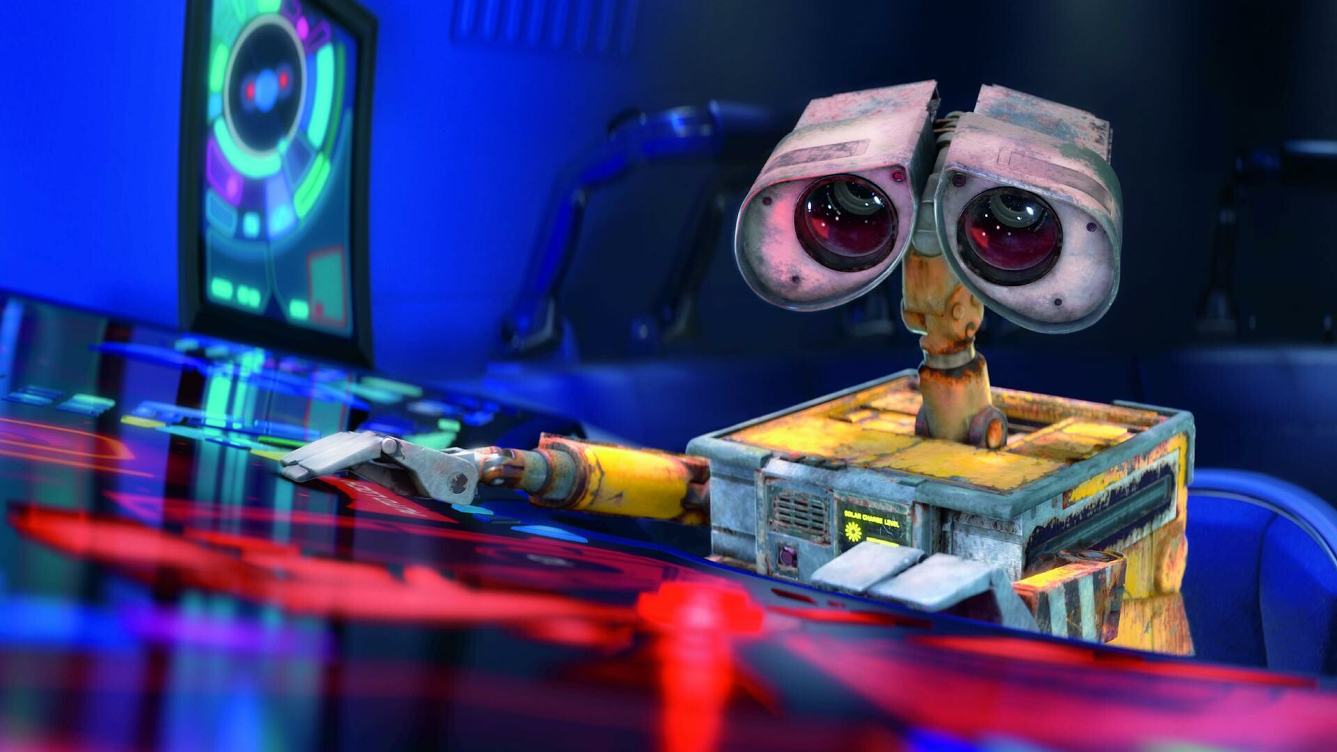 WALL·E: Waste Allocation Load Lifter Earth-class is the last robot left on Earth. 1920x1080 Full HD Wallpaper.