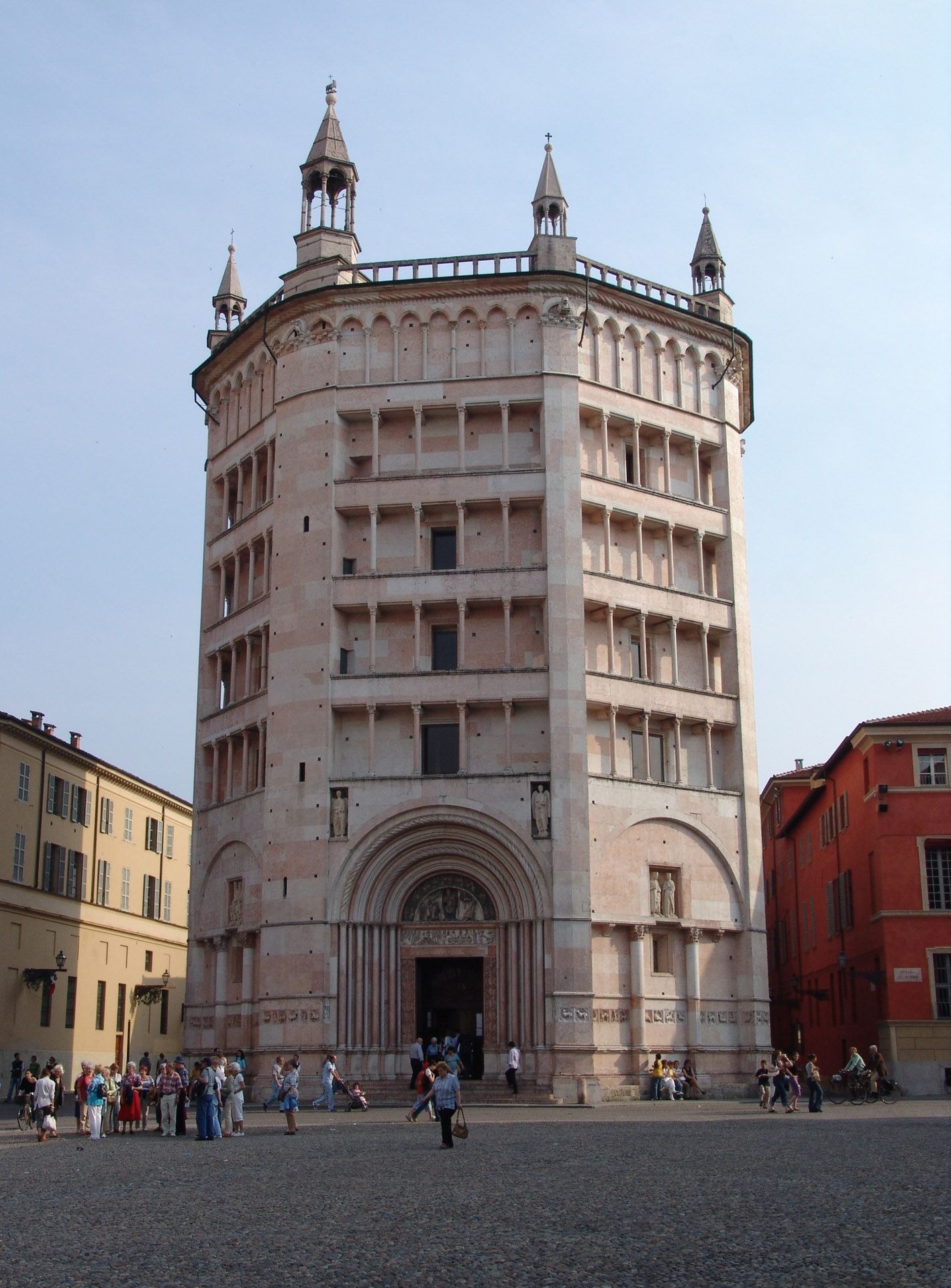 Baptistery of Parma, Cathedral, Romanesque Architecture, 1420x1920 HD Phone