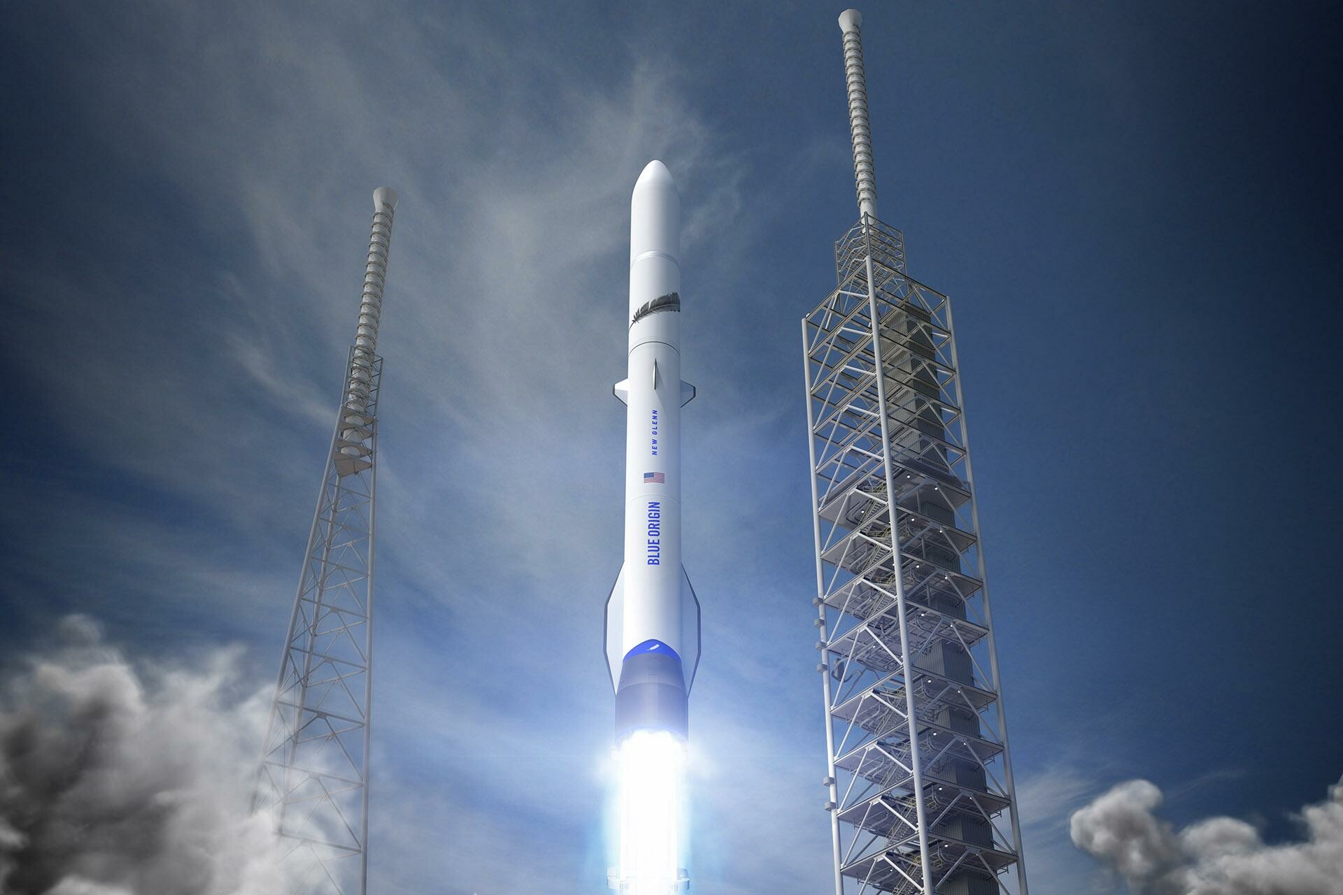 Blue Origin: A private spaceflight company based in Kent, Washington, Reusable suborbital rocket. 1920x1280 HD Wallpaper.