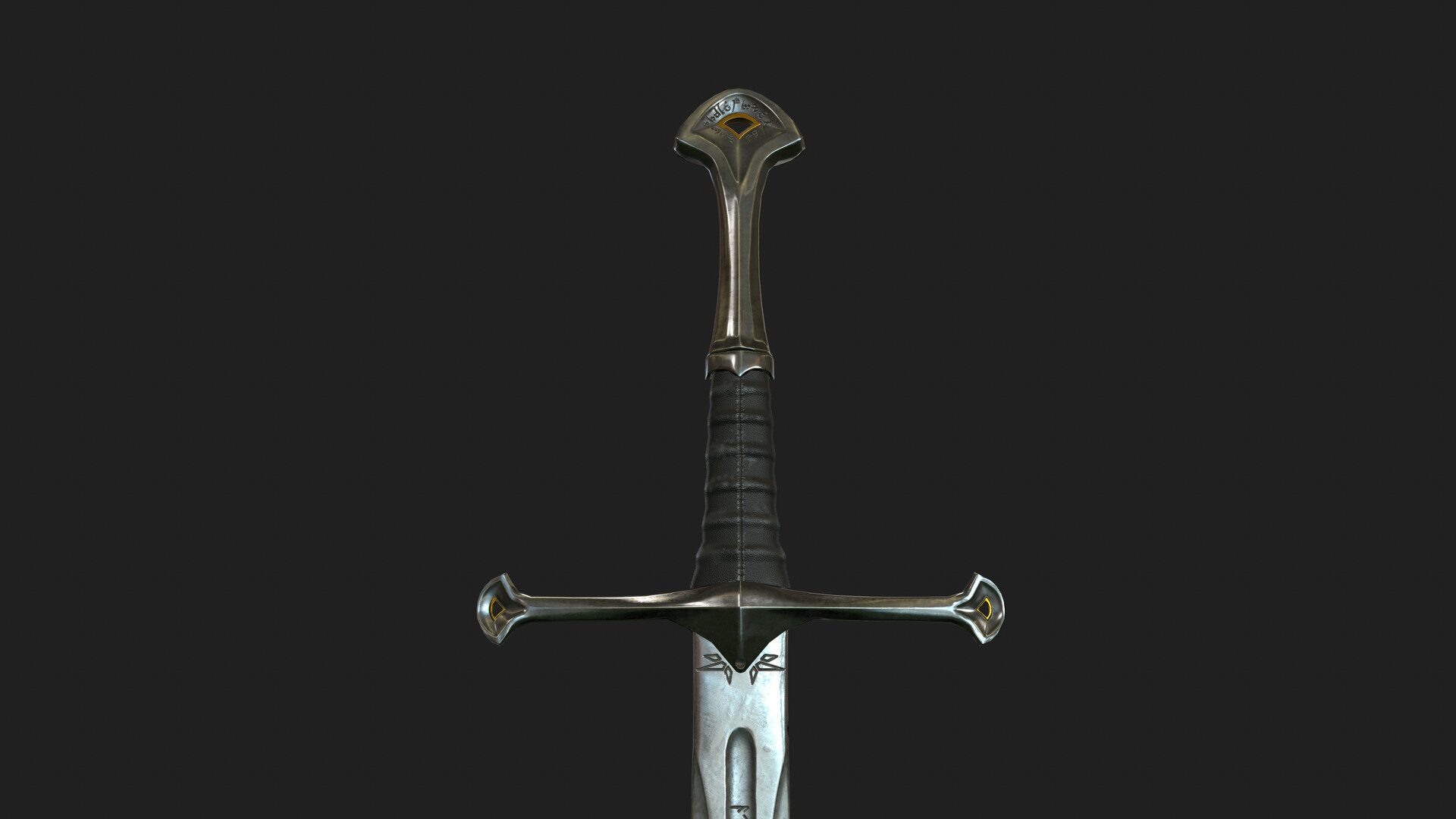 Narsil Sword, Anduril reimagined, Striking wallpaper, Legendary weapon, 1920x1080 Full HD Desktop