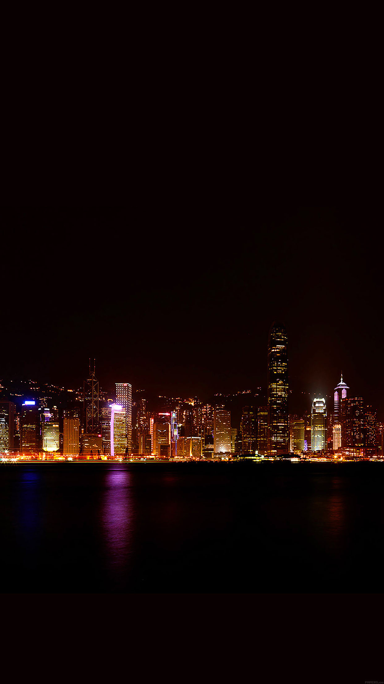 Hong Kong Skyline, Dark art, iPhone wallpapers, Captivating city views, 1250x2210 HD Phone