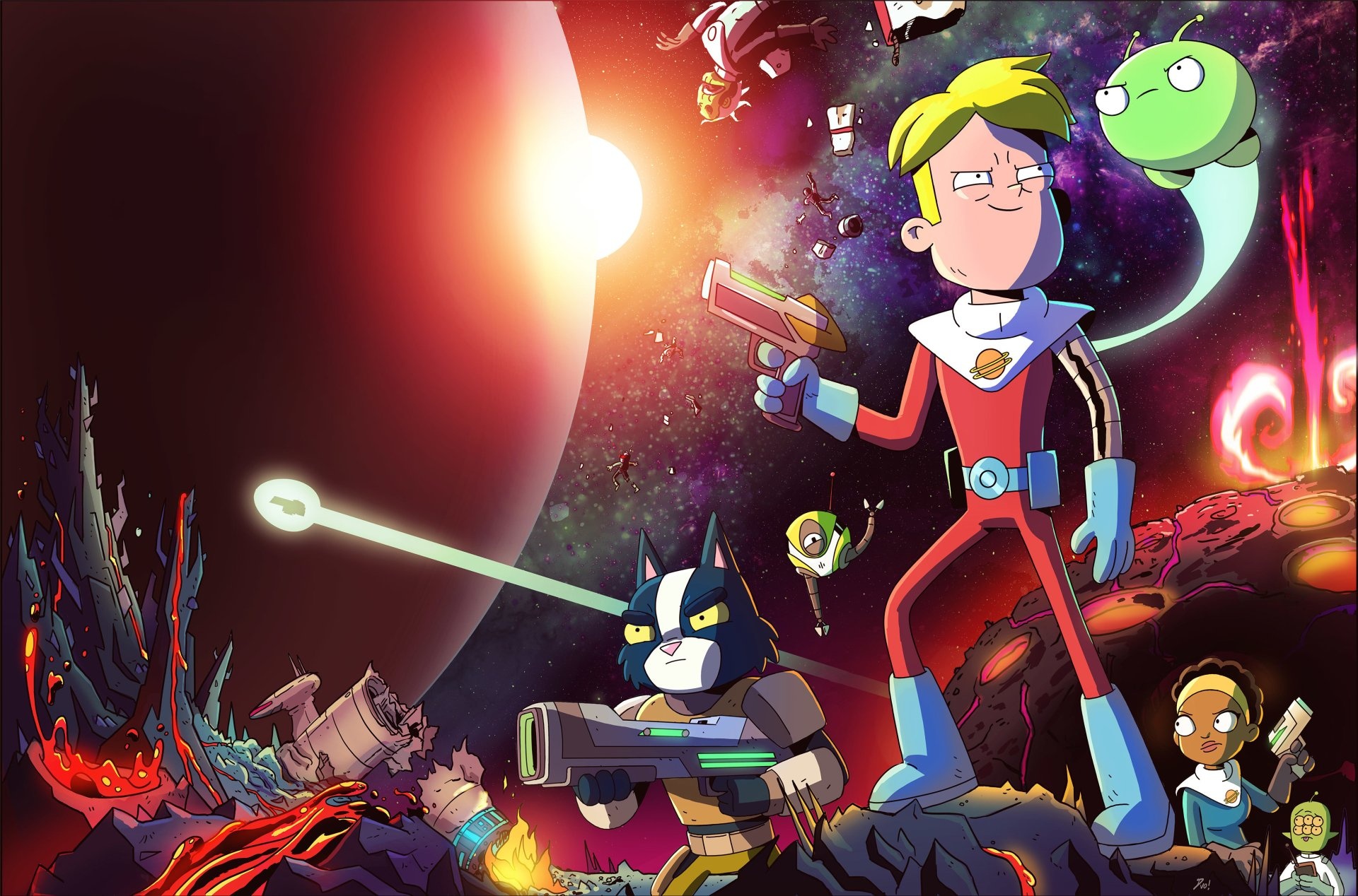 Final Space, 200, HD wallpapers, Background images, 1920x1270 HD Desktop