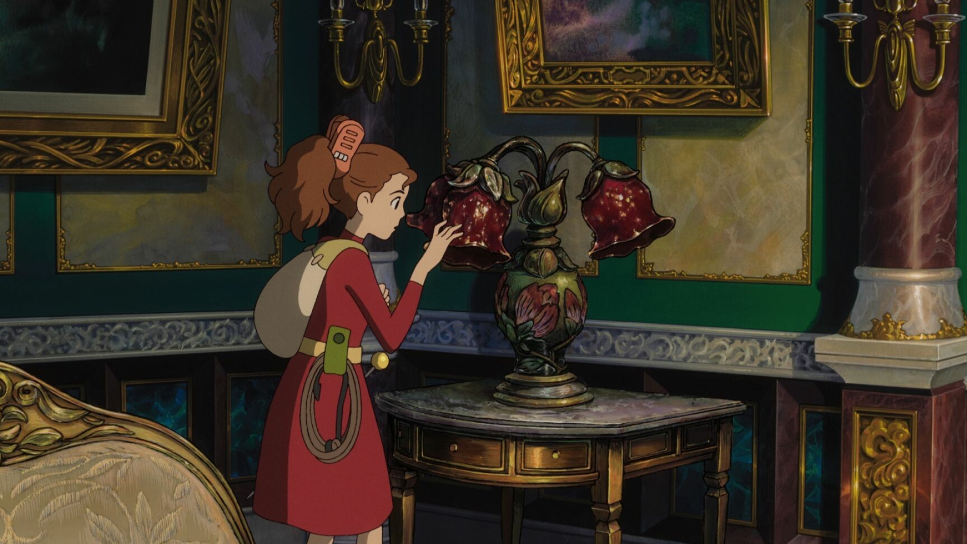 The Secret World of Arrietty: A 2010 animated film by Studio Ghibli, directed by Hiromasa Yonebayashi. 1920x1080 Full HD Background.